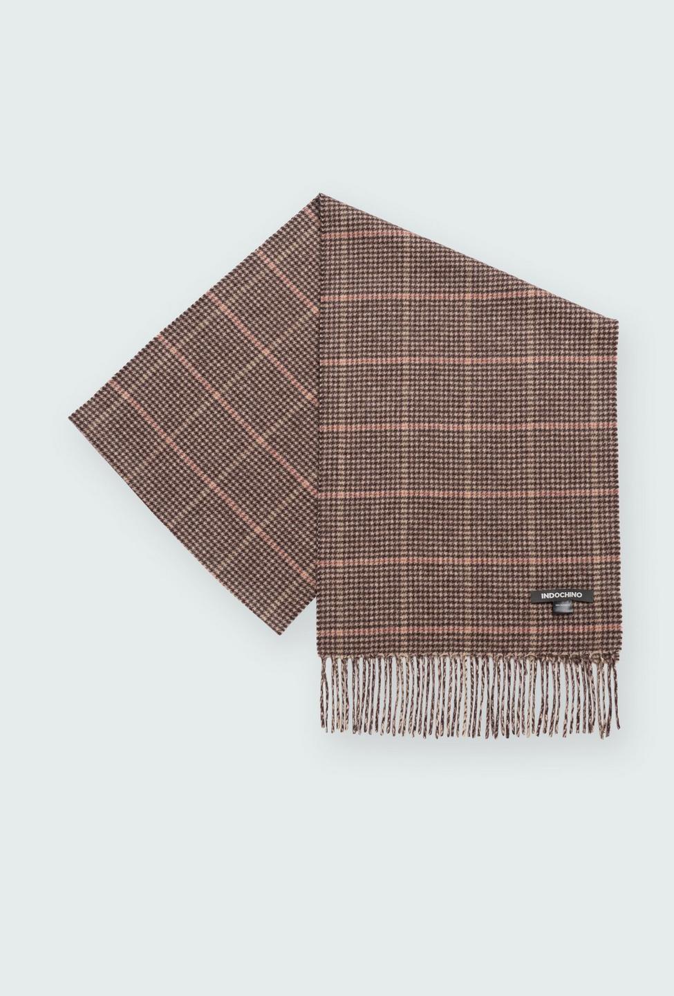 Brown scarf - Houndstooth Design from Indochino Collection