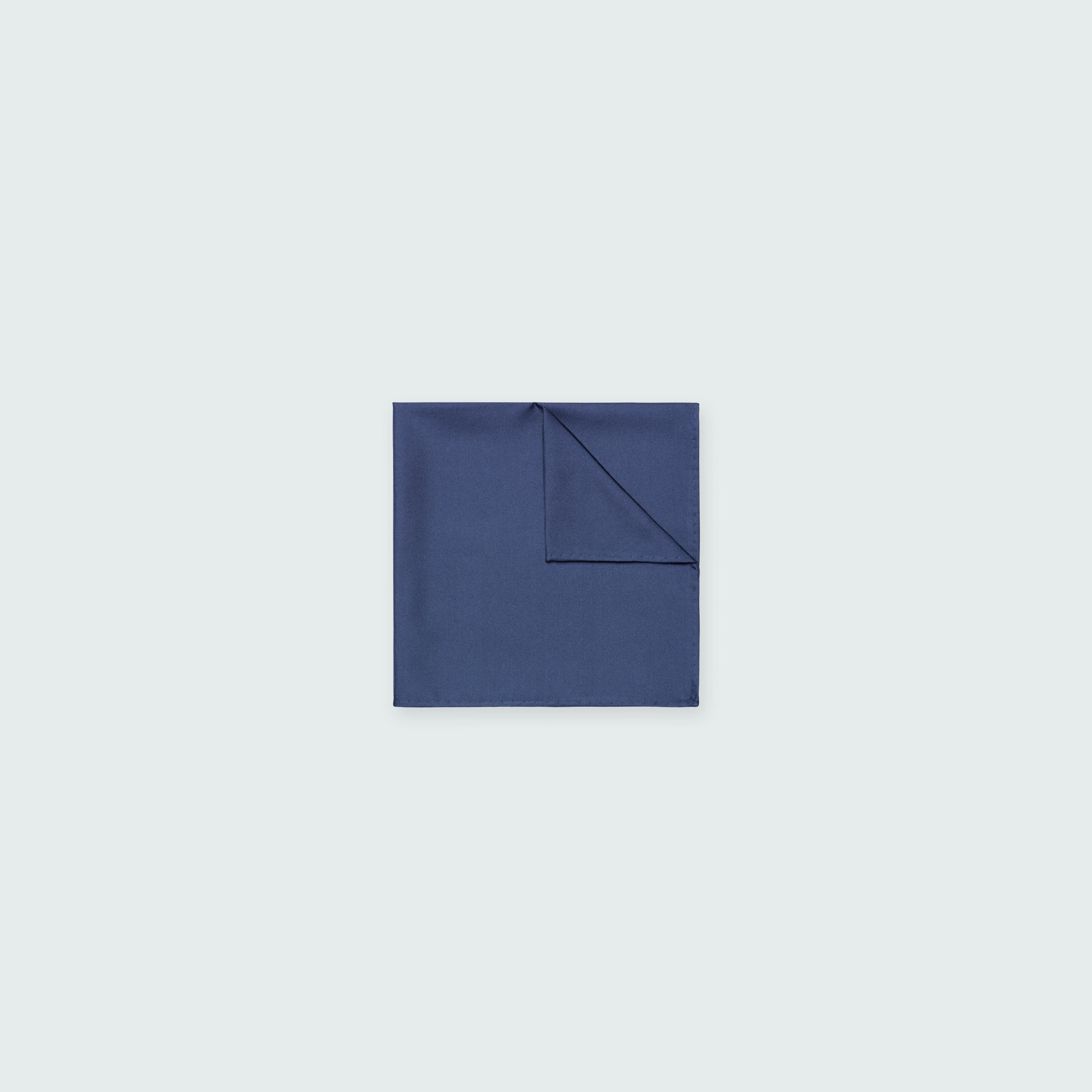 Blue pocket square - Solid Design from Indochino Collection