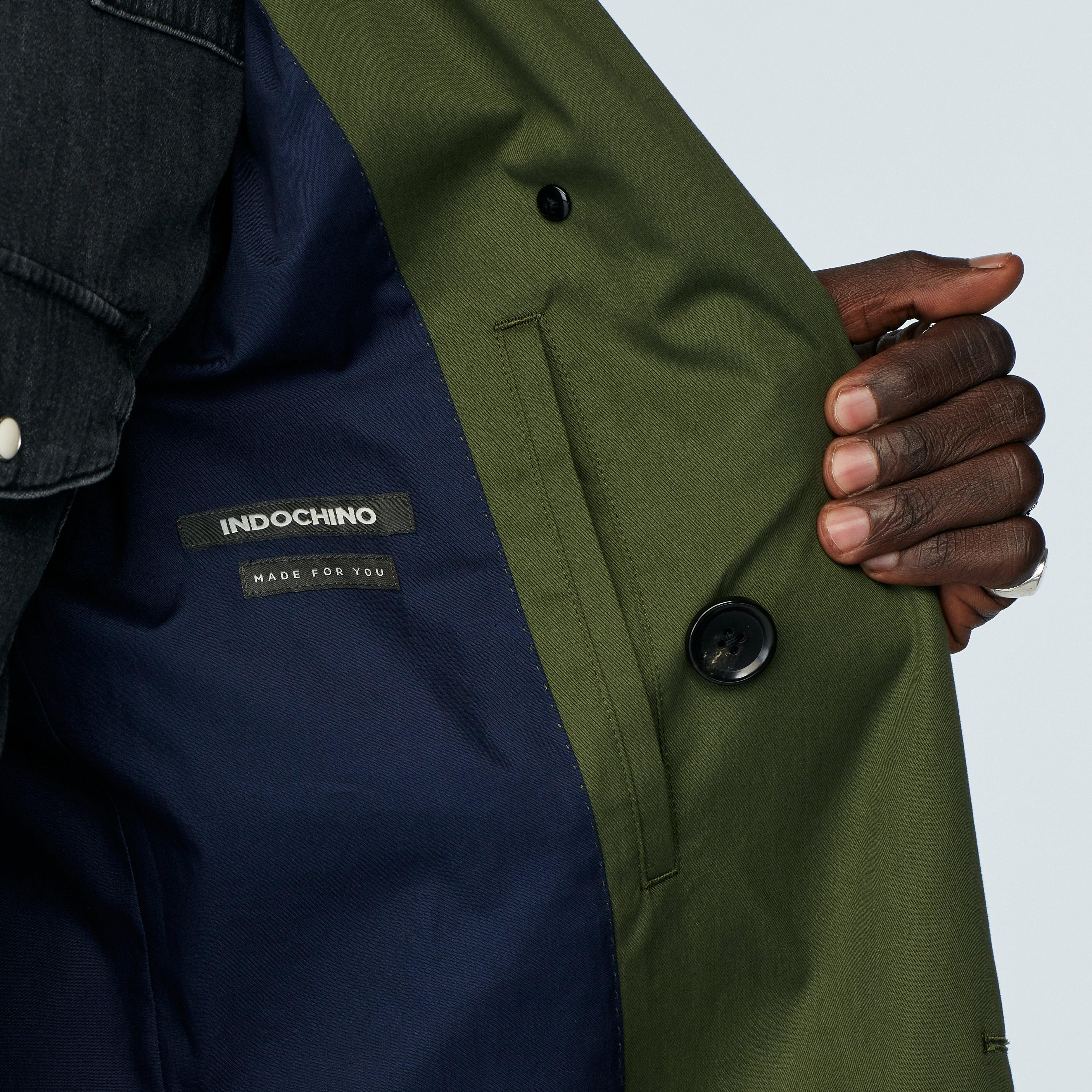 Product thumbnail 3 Olive trenchcoat - Heywood Solid Design from Seasonal Indochino Collection