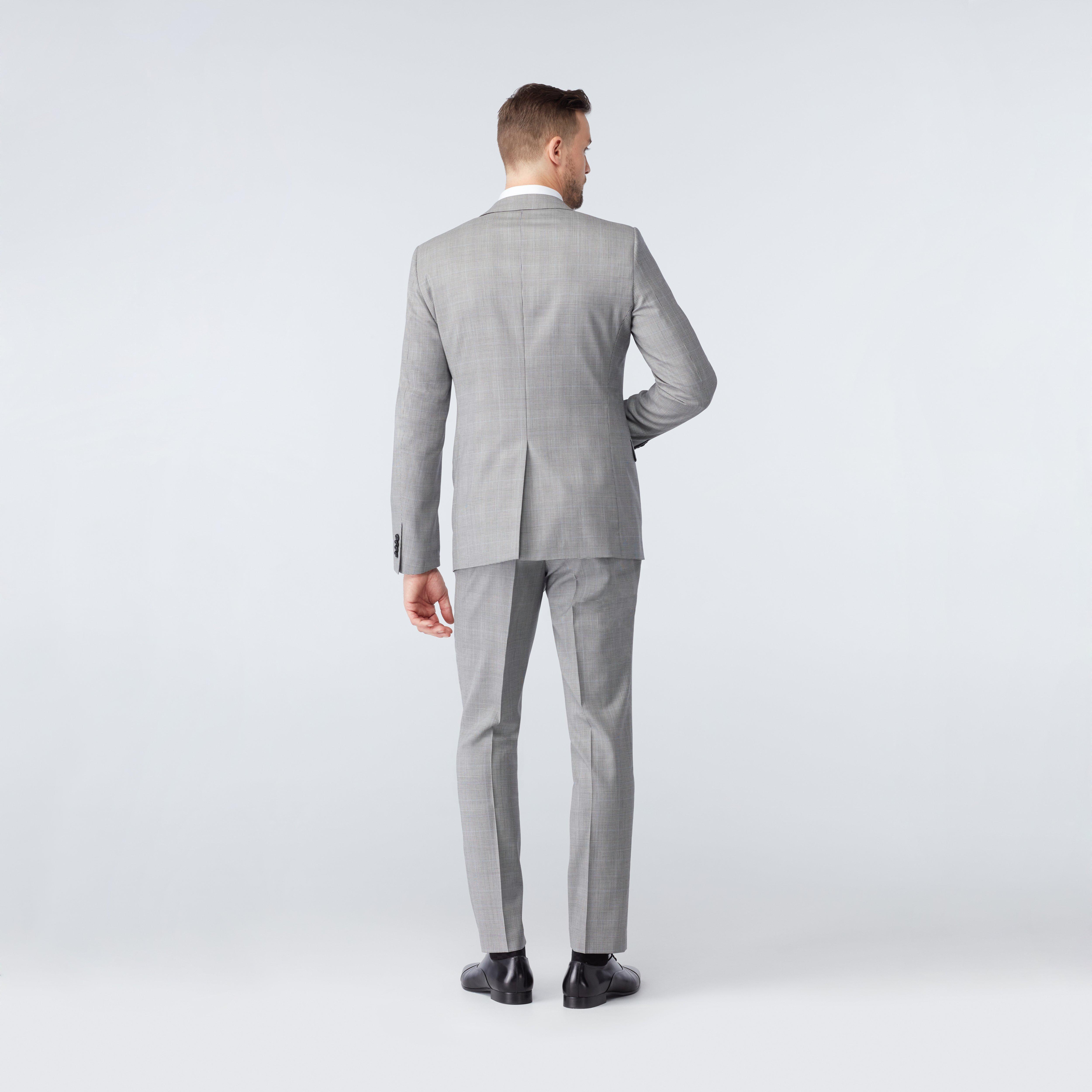 Custom Suits Made For You - Harrogate Prince of Wales Ivory and Black ...