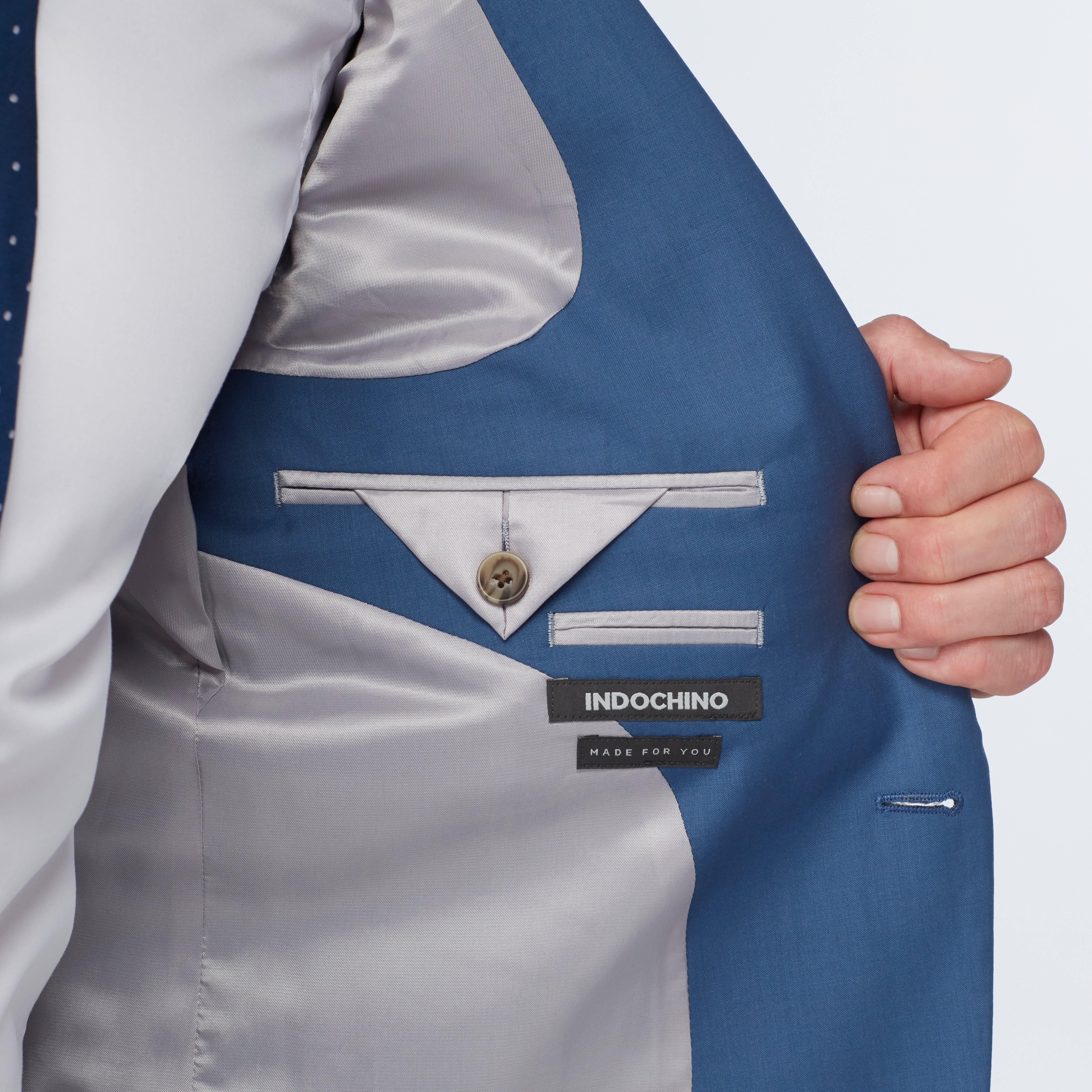 Product thumbnail 3 Blue blazer - Milano Solid Design from Italian Indochino Collection