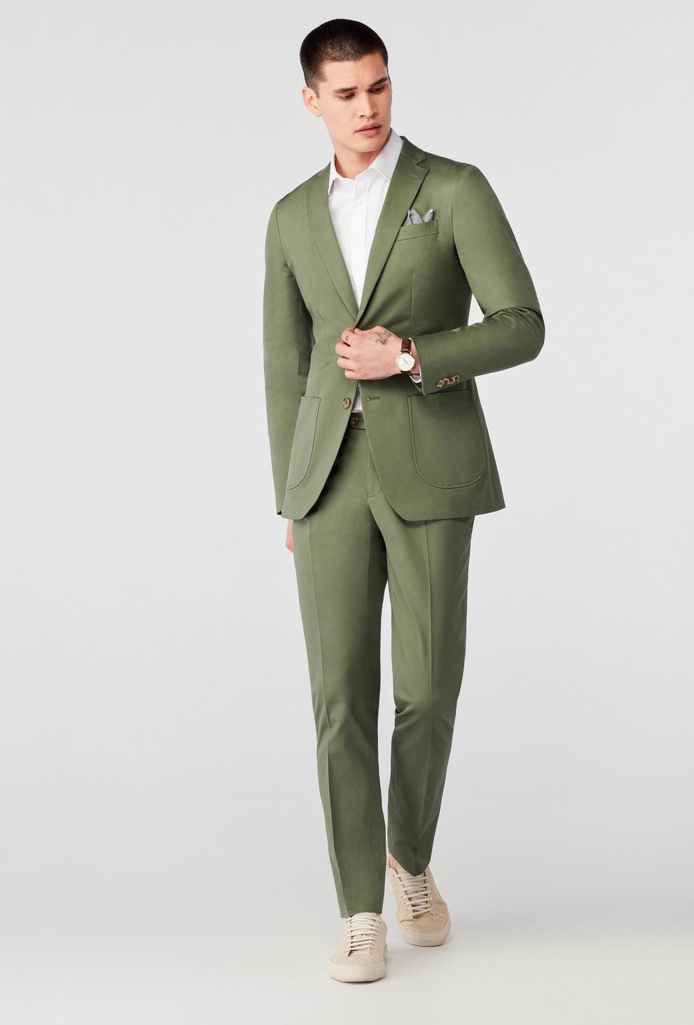 Olive suit - Hartley Solid Design from Premium Indochino Collection