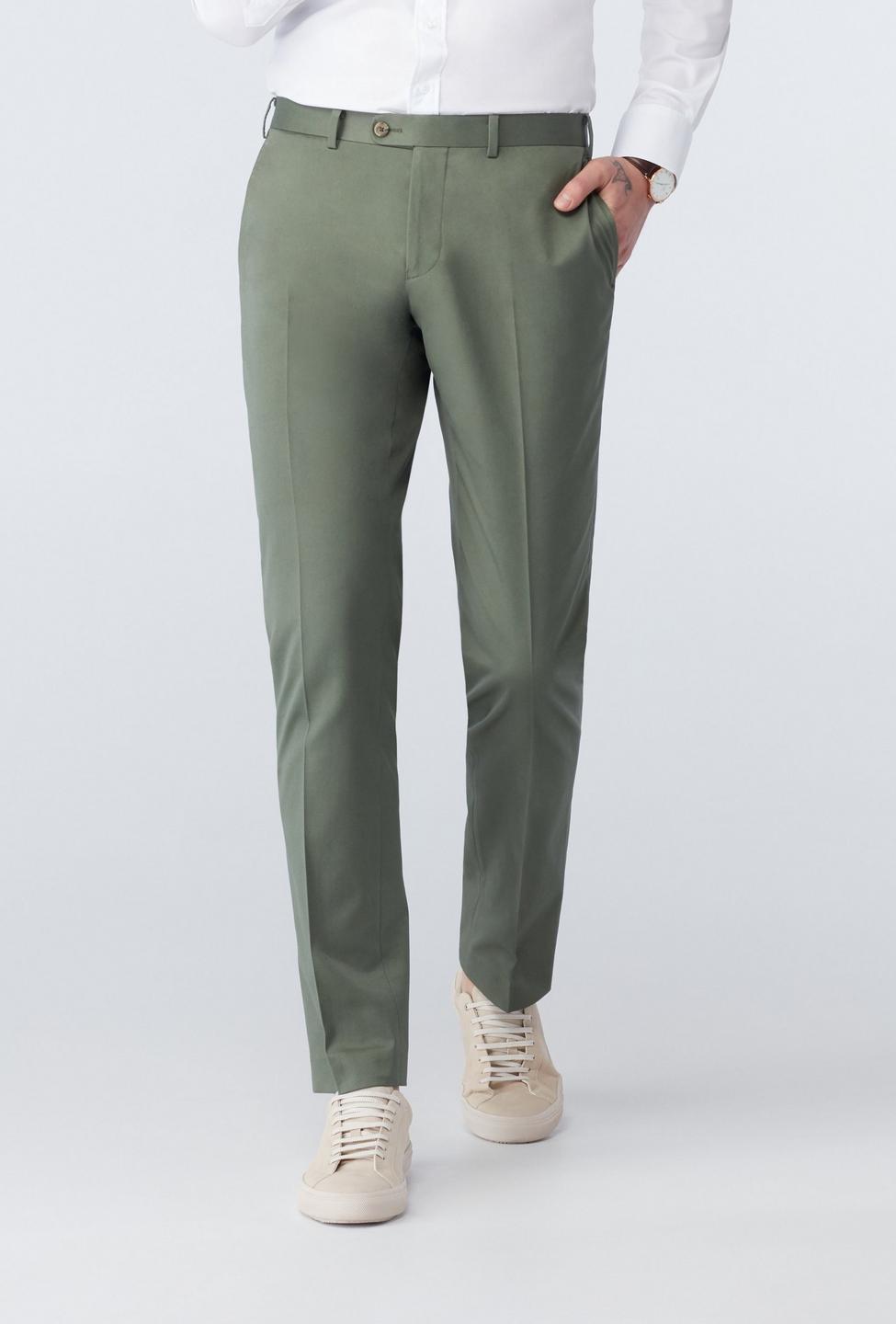 olive solid design hartley pants