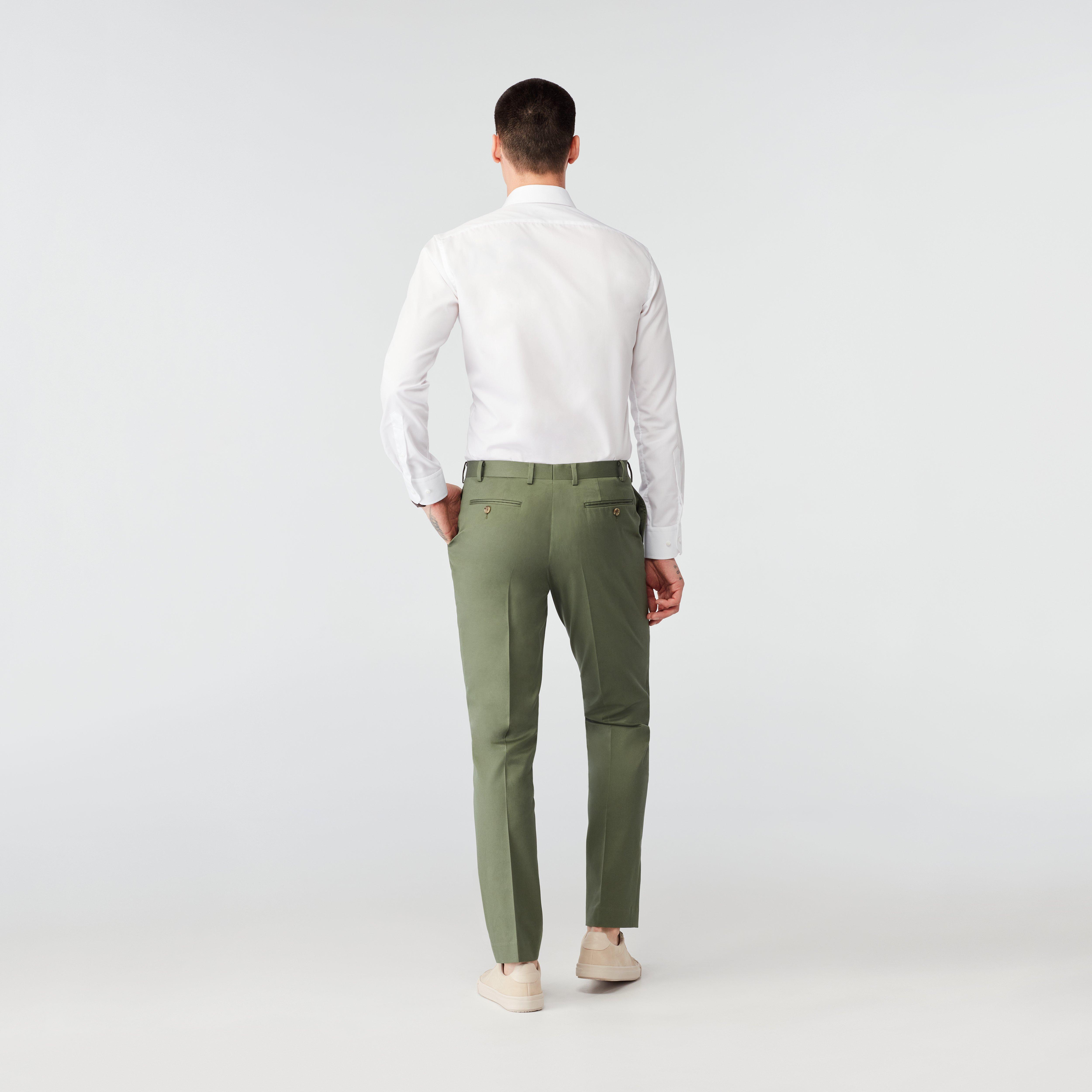 Product thumbnail 2 Olive pants - Hartley Solid Design from Premium Indochino Collection