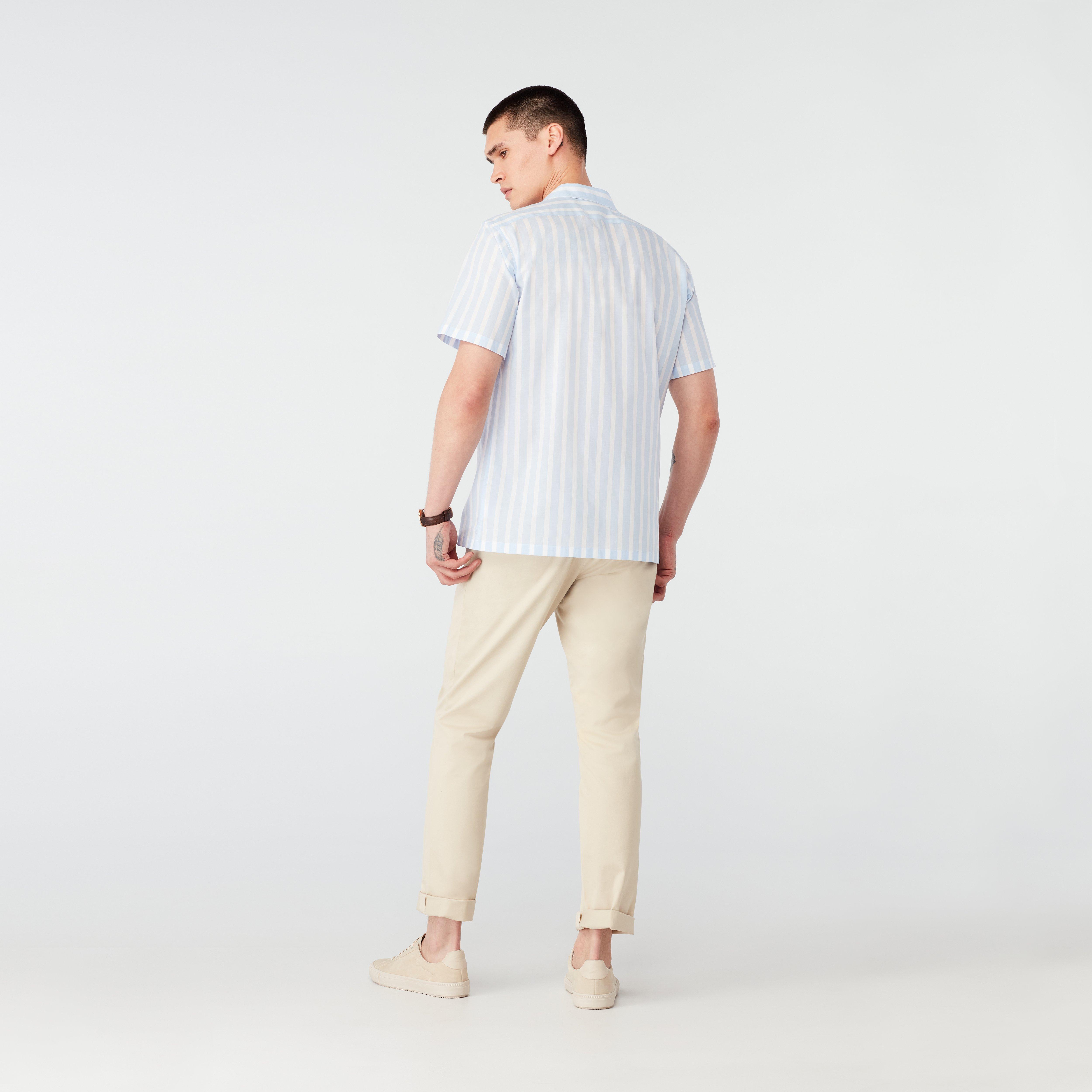 Product thumbnail 2 Blue campshirt - Stroud Striped Design from Seasonal Indochino Collection