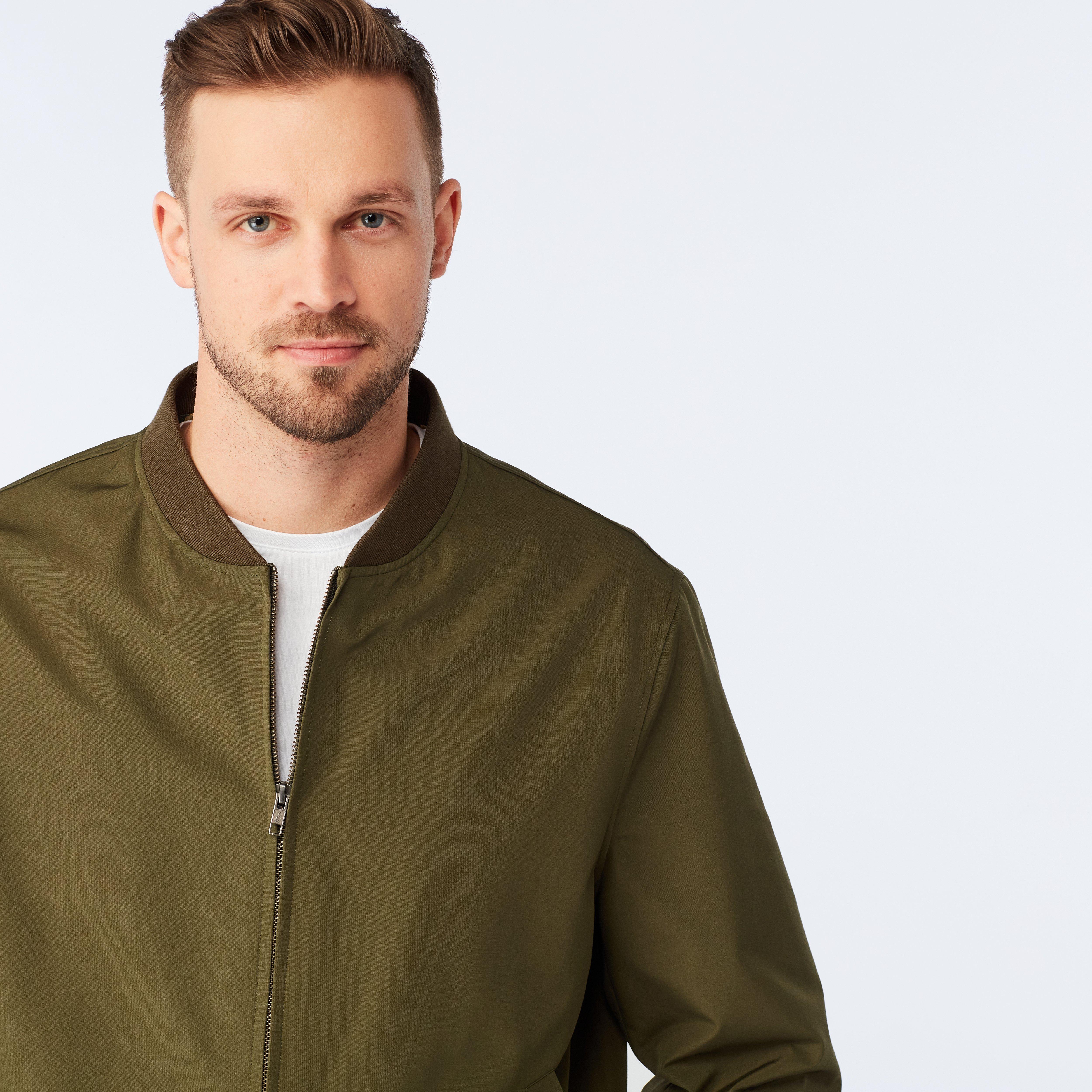 Hadlow Olive Bomber Jacket