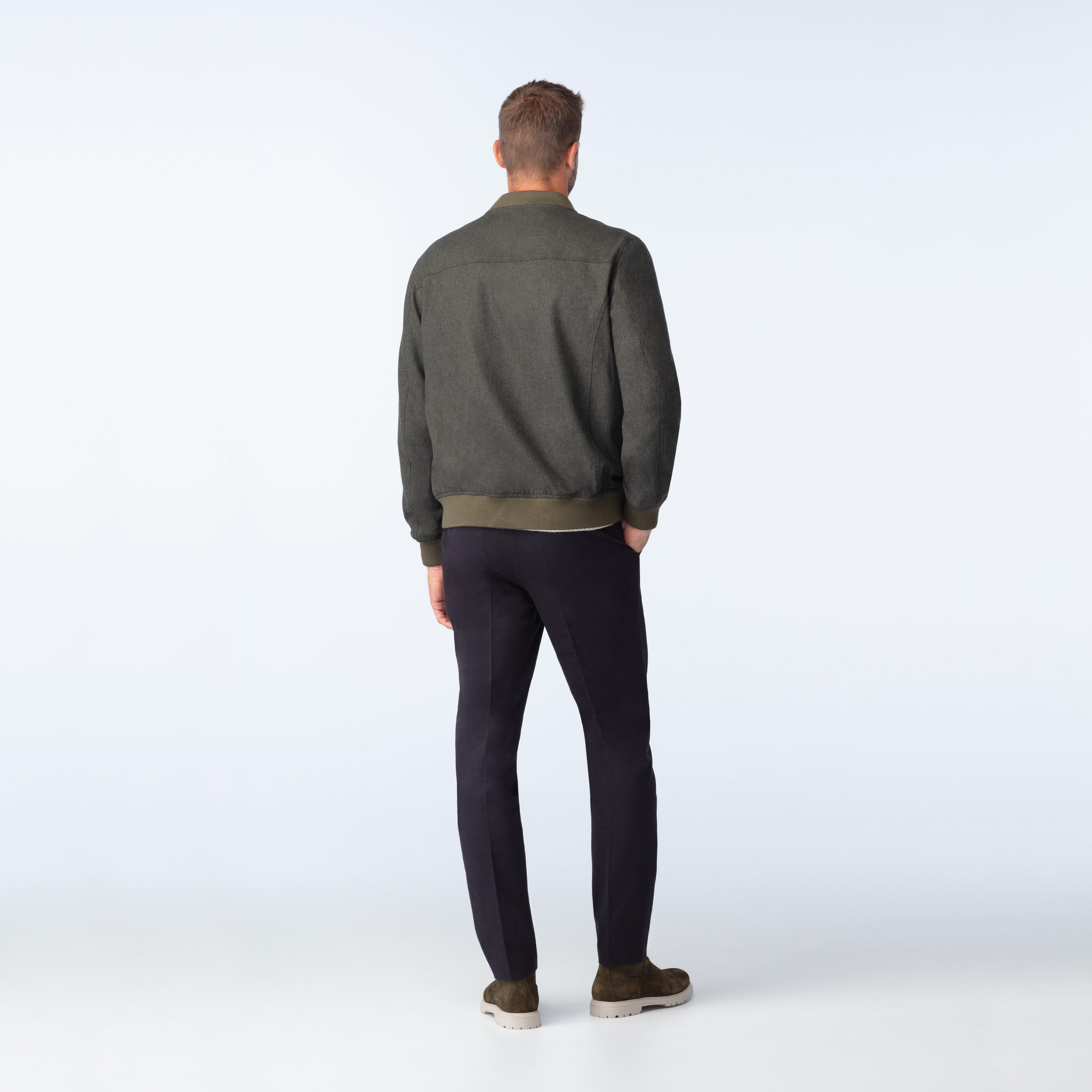 Product thumbnail 2 Olive bomberjacket - Hayward Solid Design from Indochino Collection