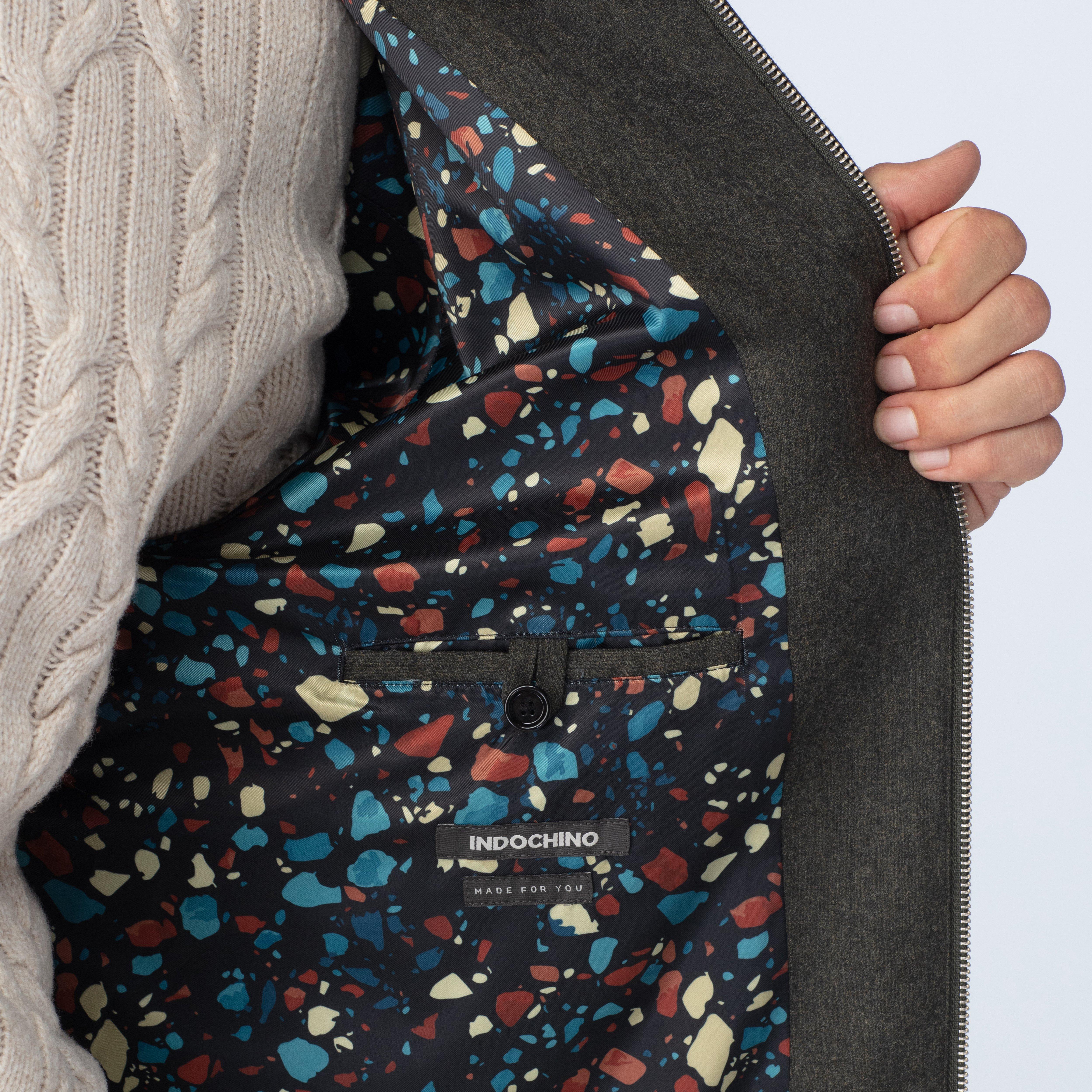 Product thumbnail 3 Olive bomberjacket - Hayward Solid Design from Indochino Collection