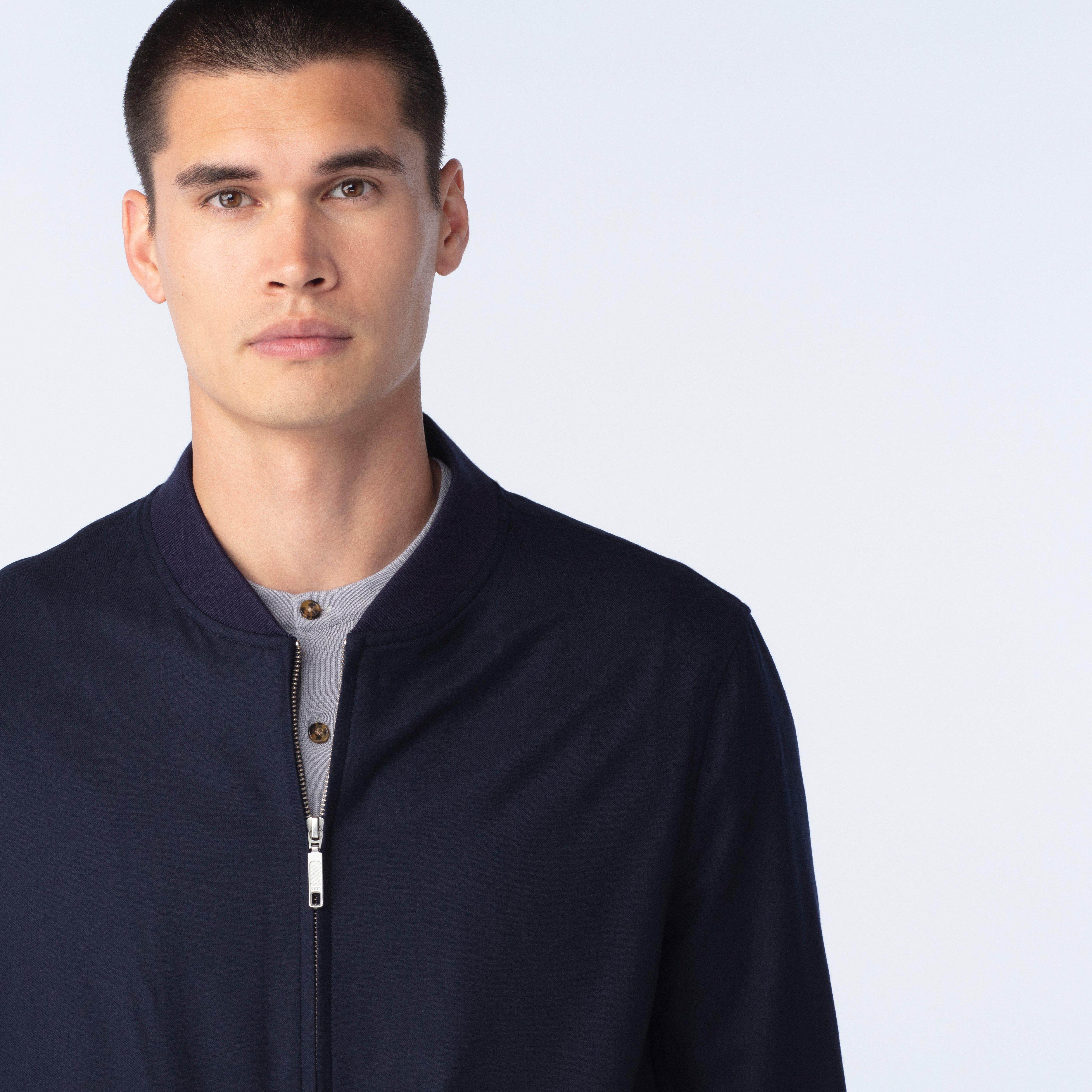 Product thumbnail 4 Navy bomberjacket - Hayward Solid Design from Indochino Collection