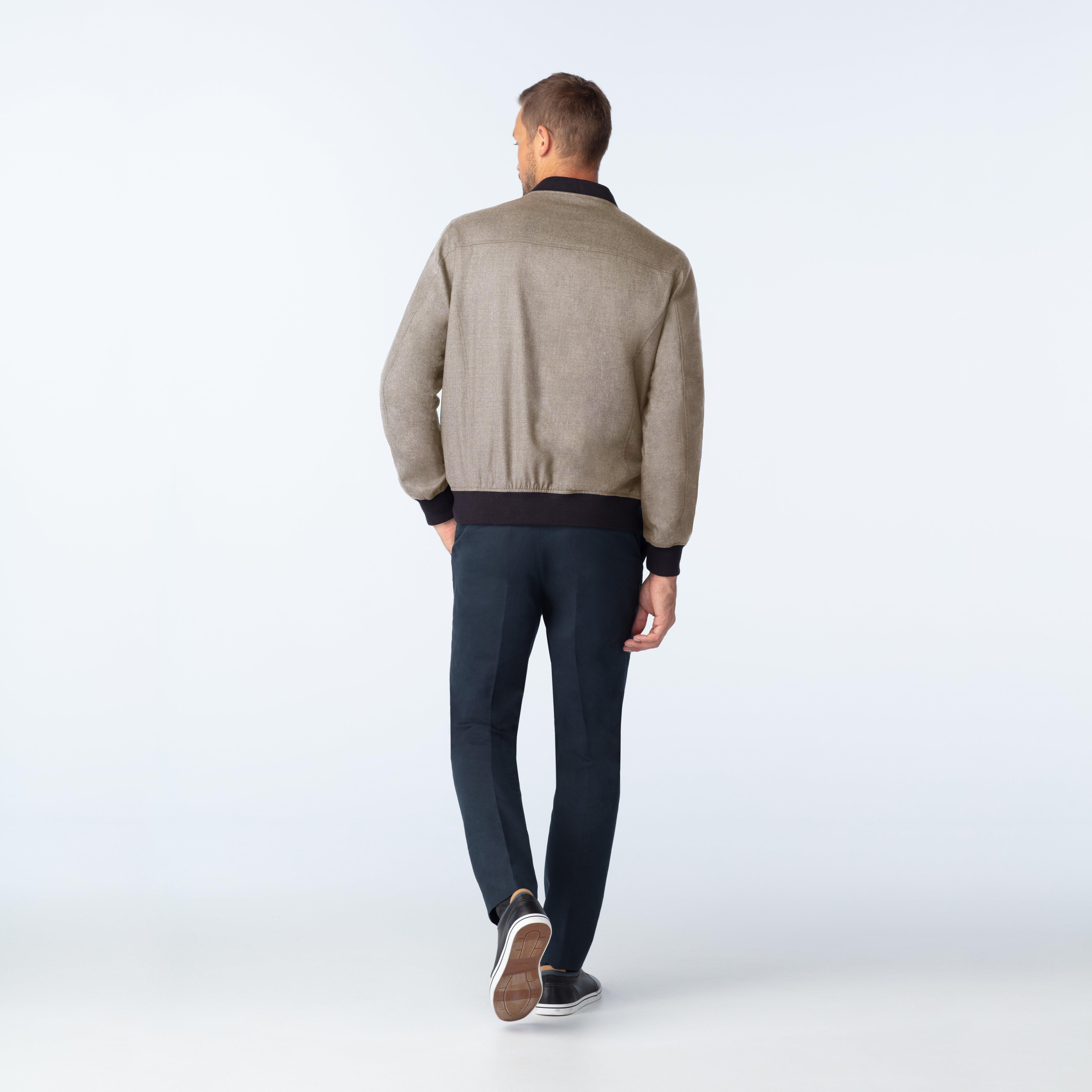 Product thumbnail 2 Brown bomberjacket - Hayward Solid Design from Indochino Collection