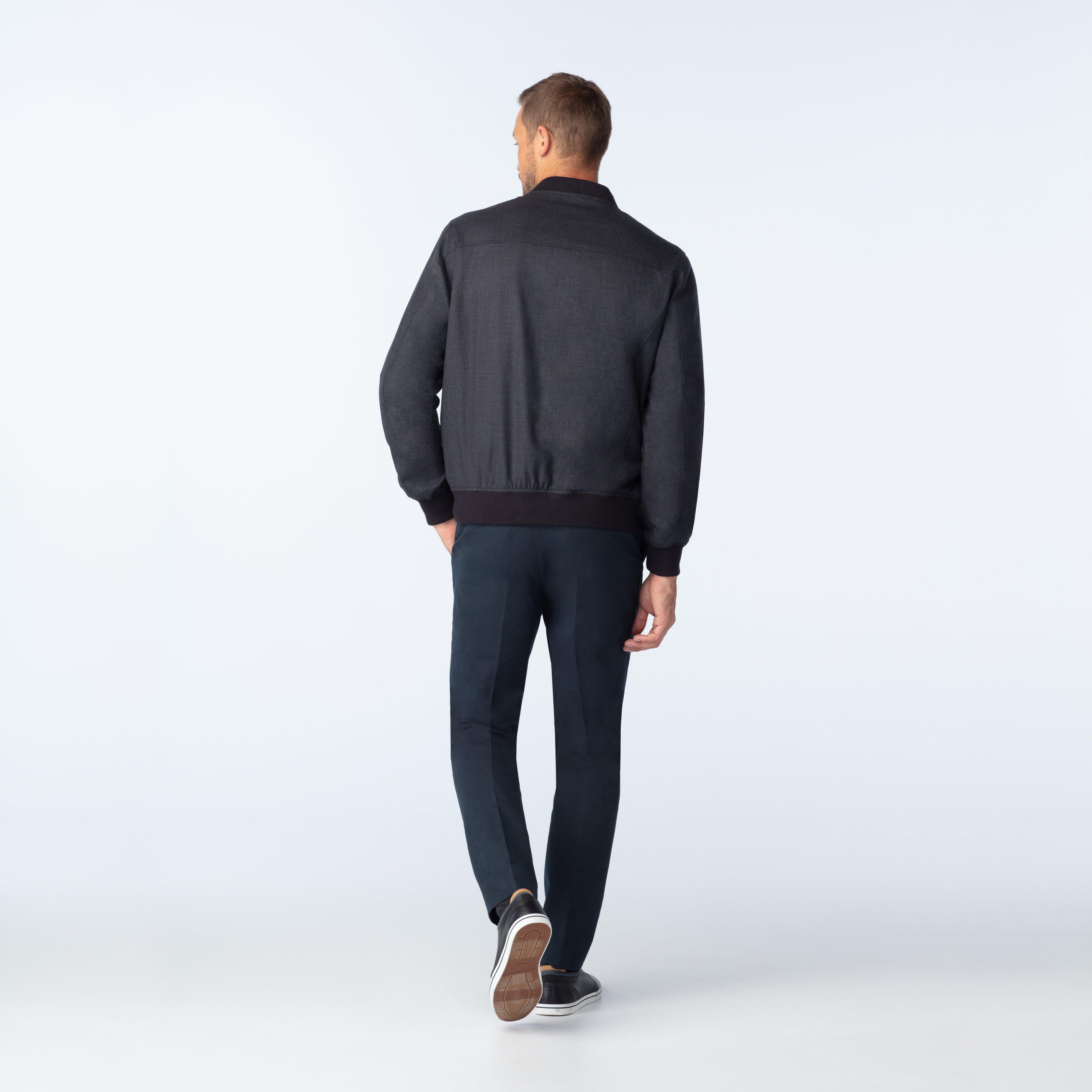 Product thumbnail 2 Gray bomberjacket - Hayward Solid Design from Indochino Collection