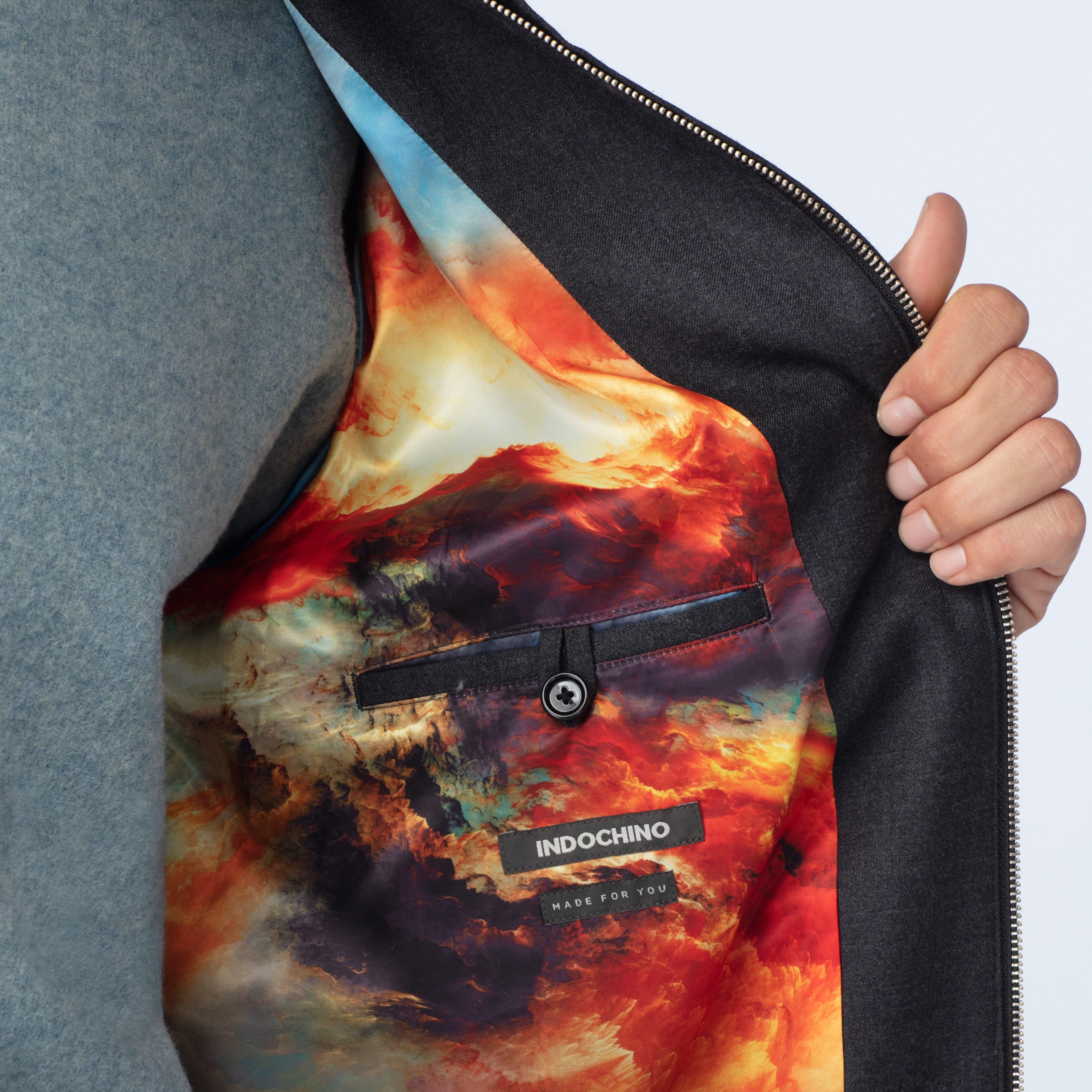 Product thumbnail 3 Gray bomberjacket - Hayward Solid Design from Indochino Collection