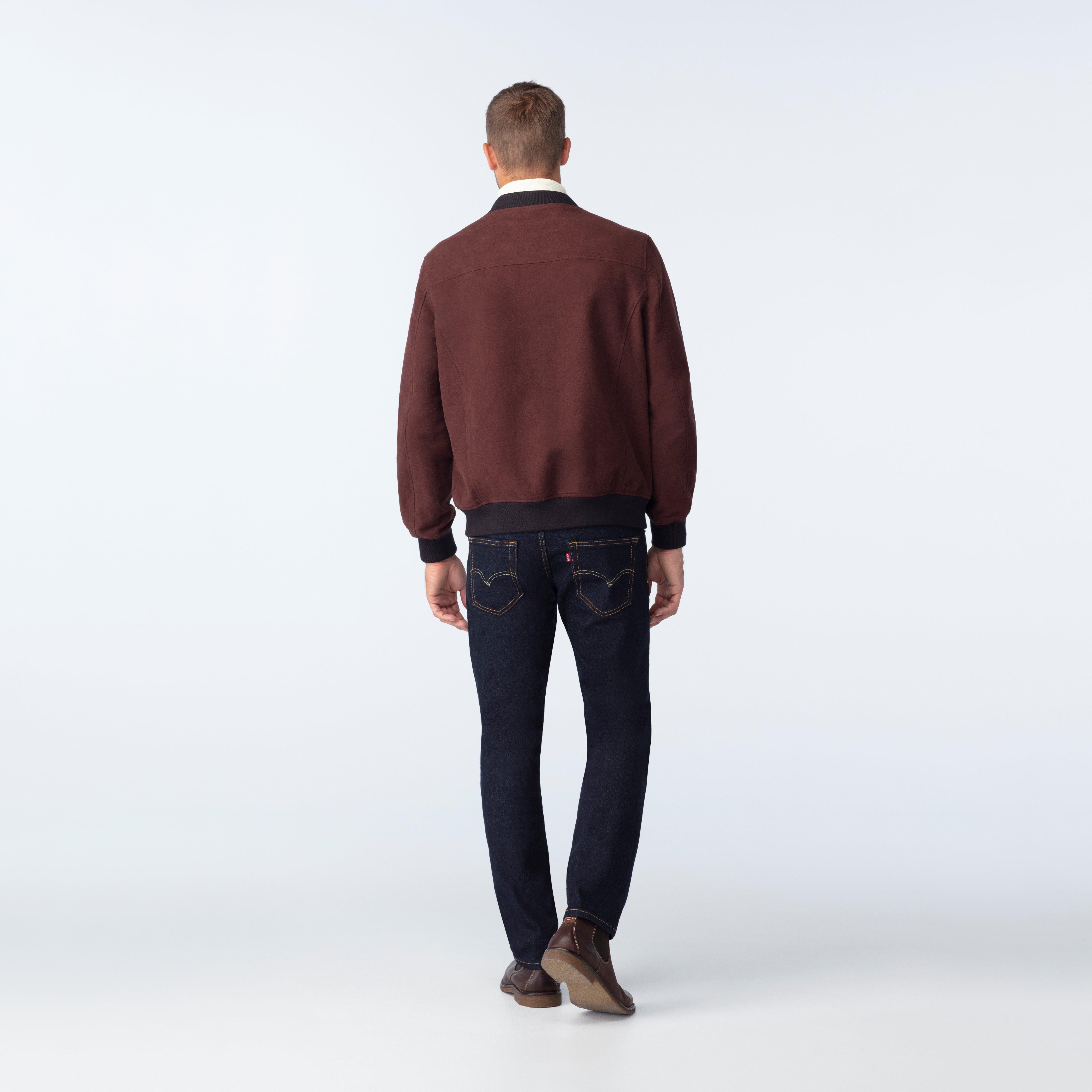 Product thumbnail 2 Burgundy bomberjacket - Fleetwood Solid Design from Indochino Collection