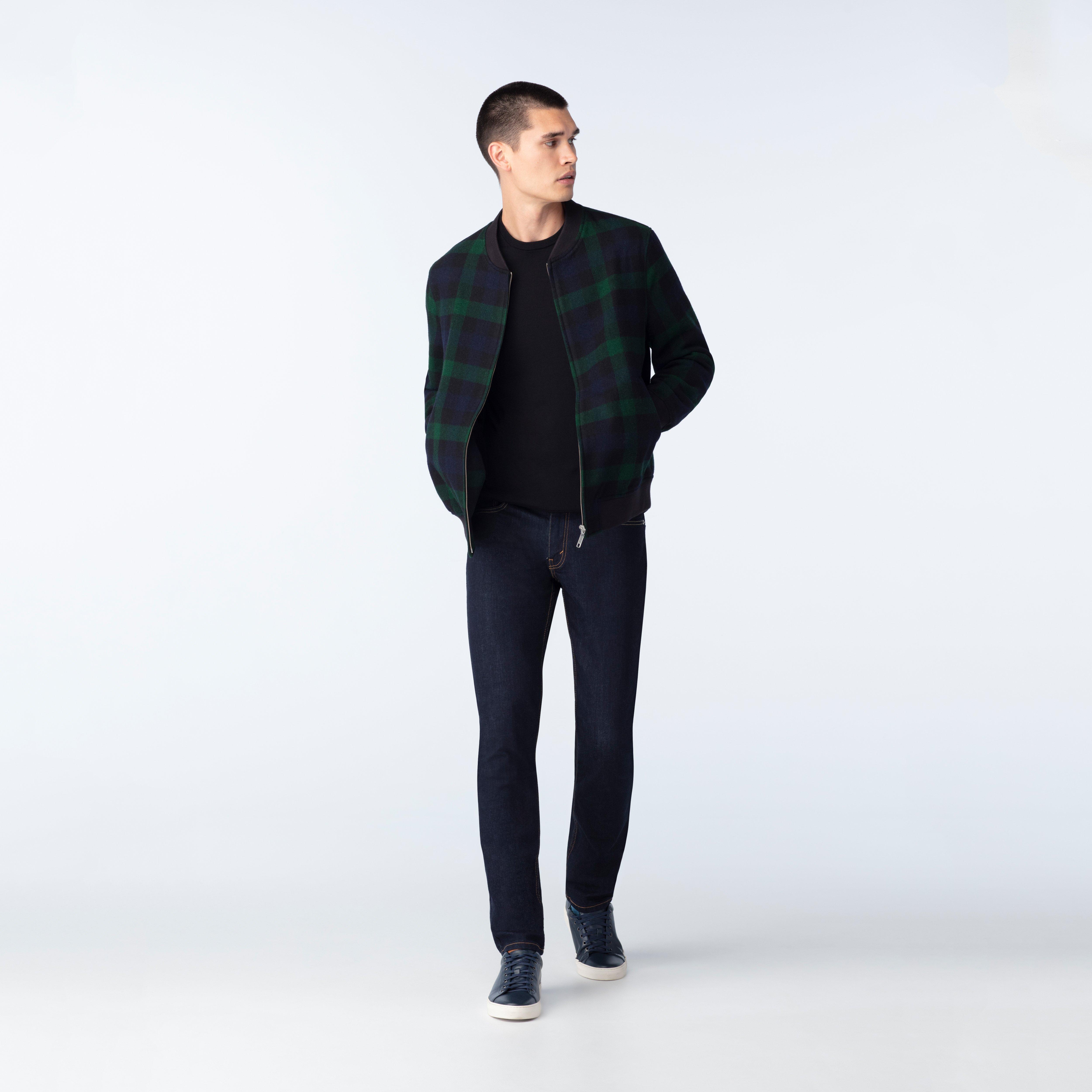 Bradford Buffalo Plaid Hunter Green Bomber Jacket