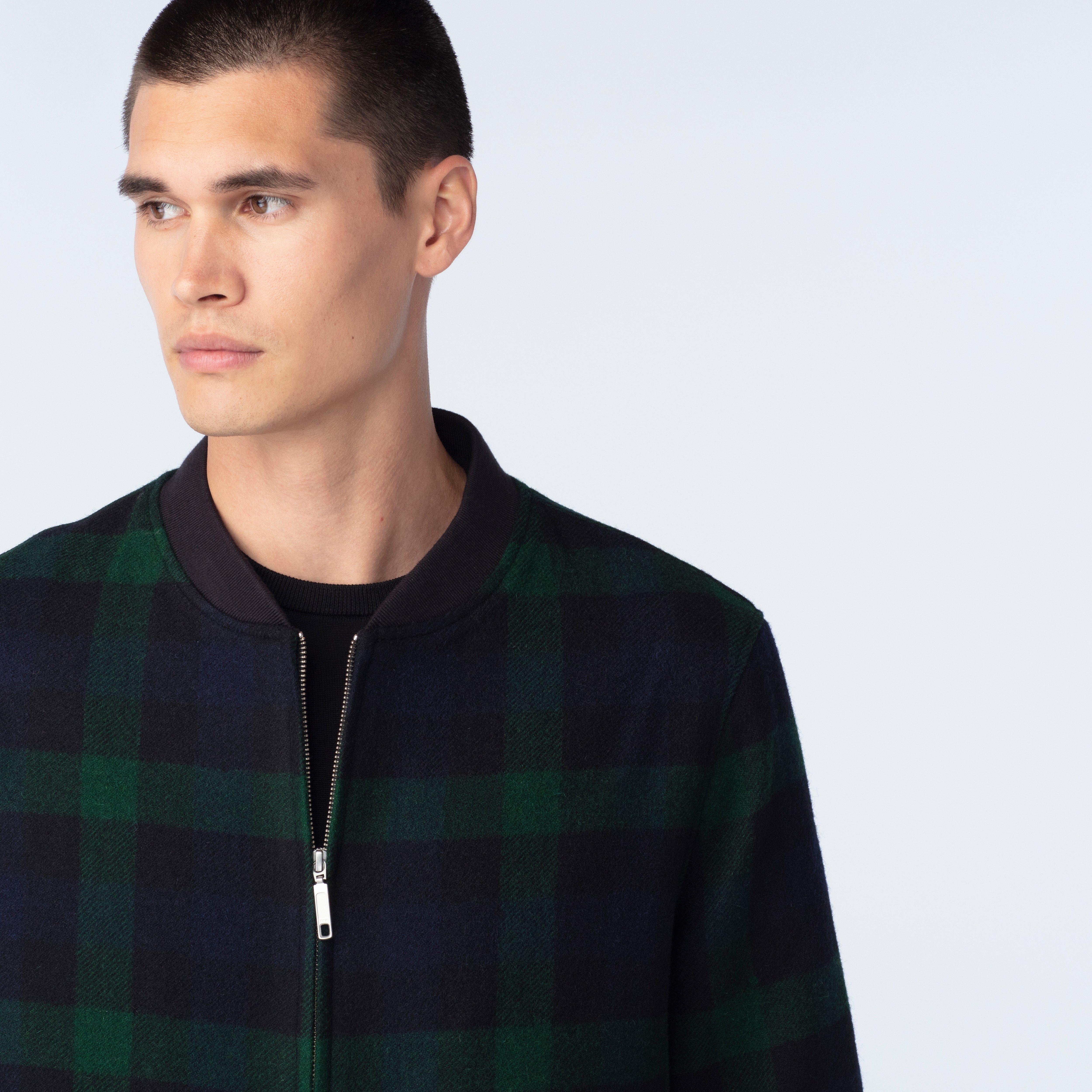 Product thumbnail 4 Green bomberjacket - bradford Plaid Design from Indochino Collection