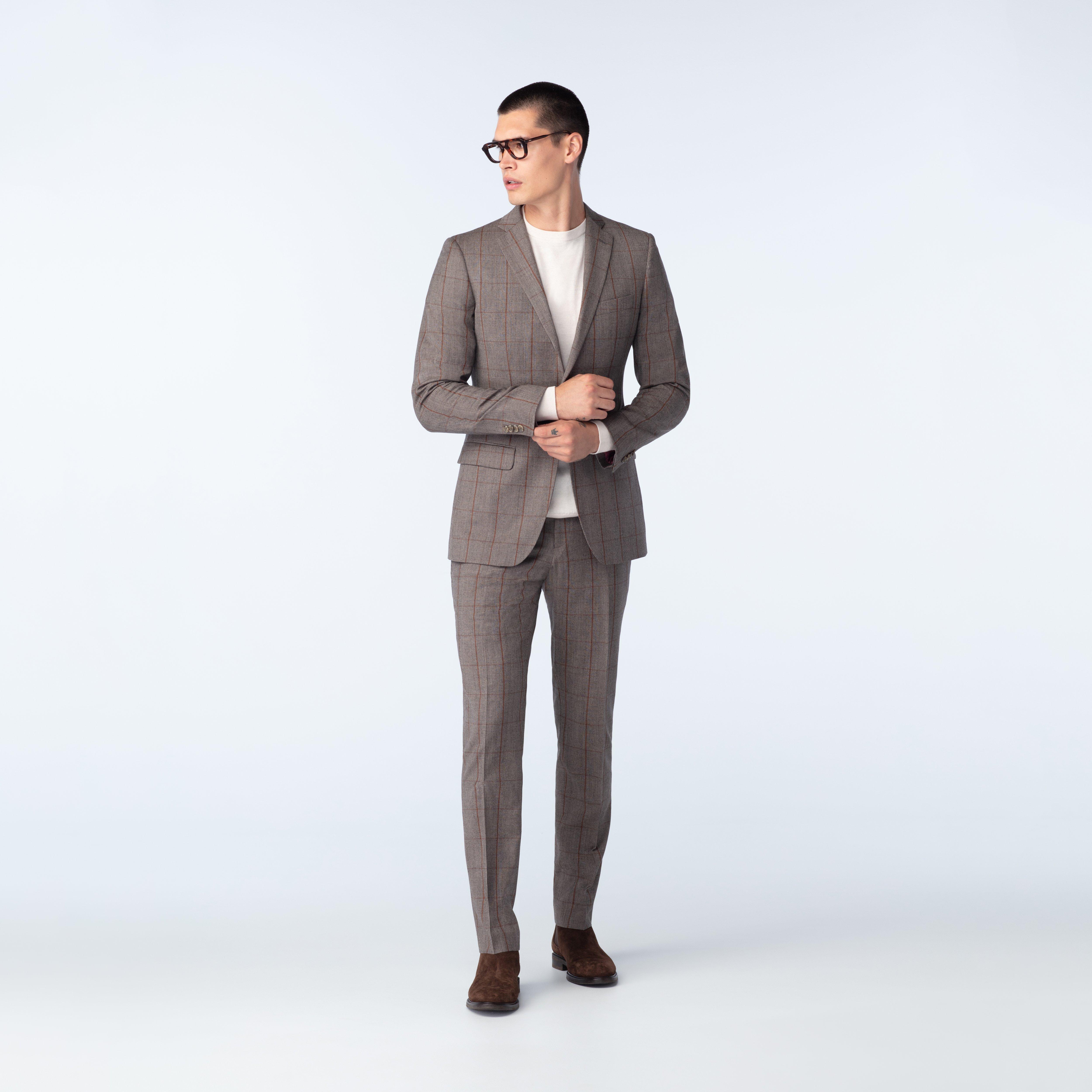 Brown suit - Guildford Plaid Design from Seasonal Indochino Collection