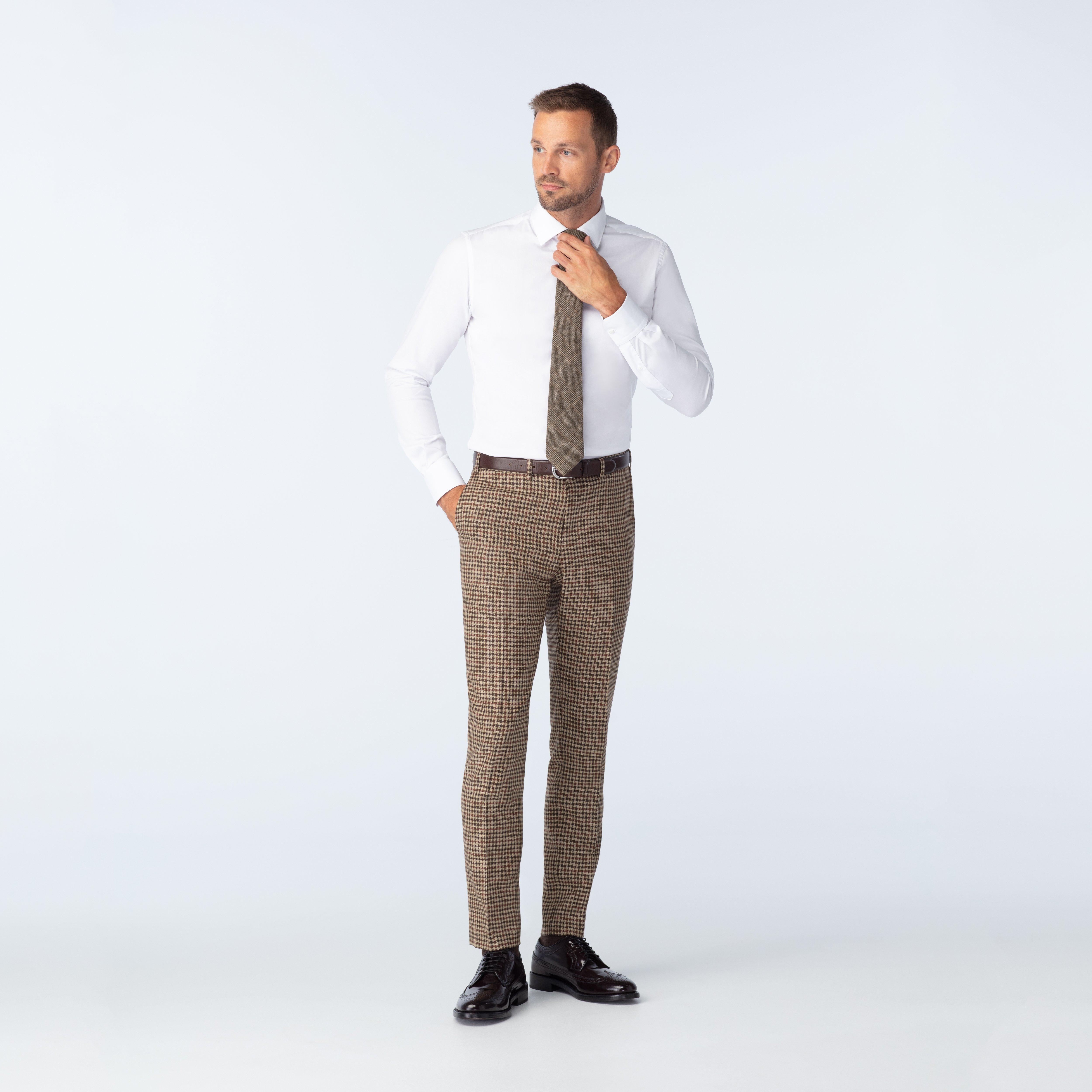 Product thumbnail 2 Brown suit - Gatwick Houndstooth Design from Seasonal Indochino Collection