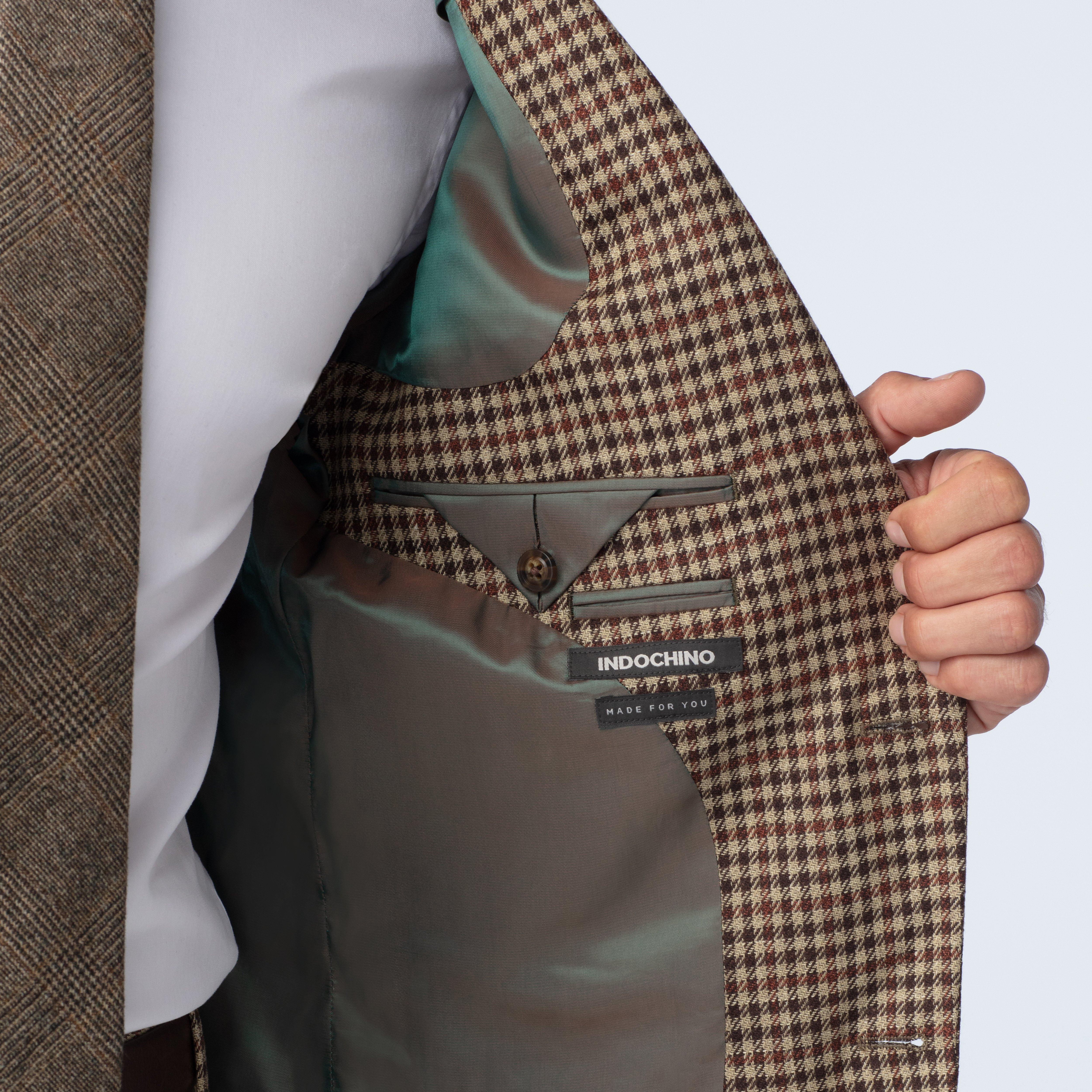 Product thumbnail 4 Brown suit - Gatwick Houndstooth Design from Seasonal Indochino Collection