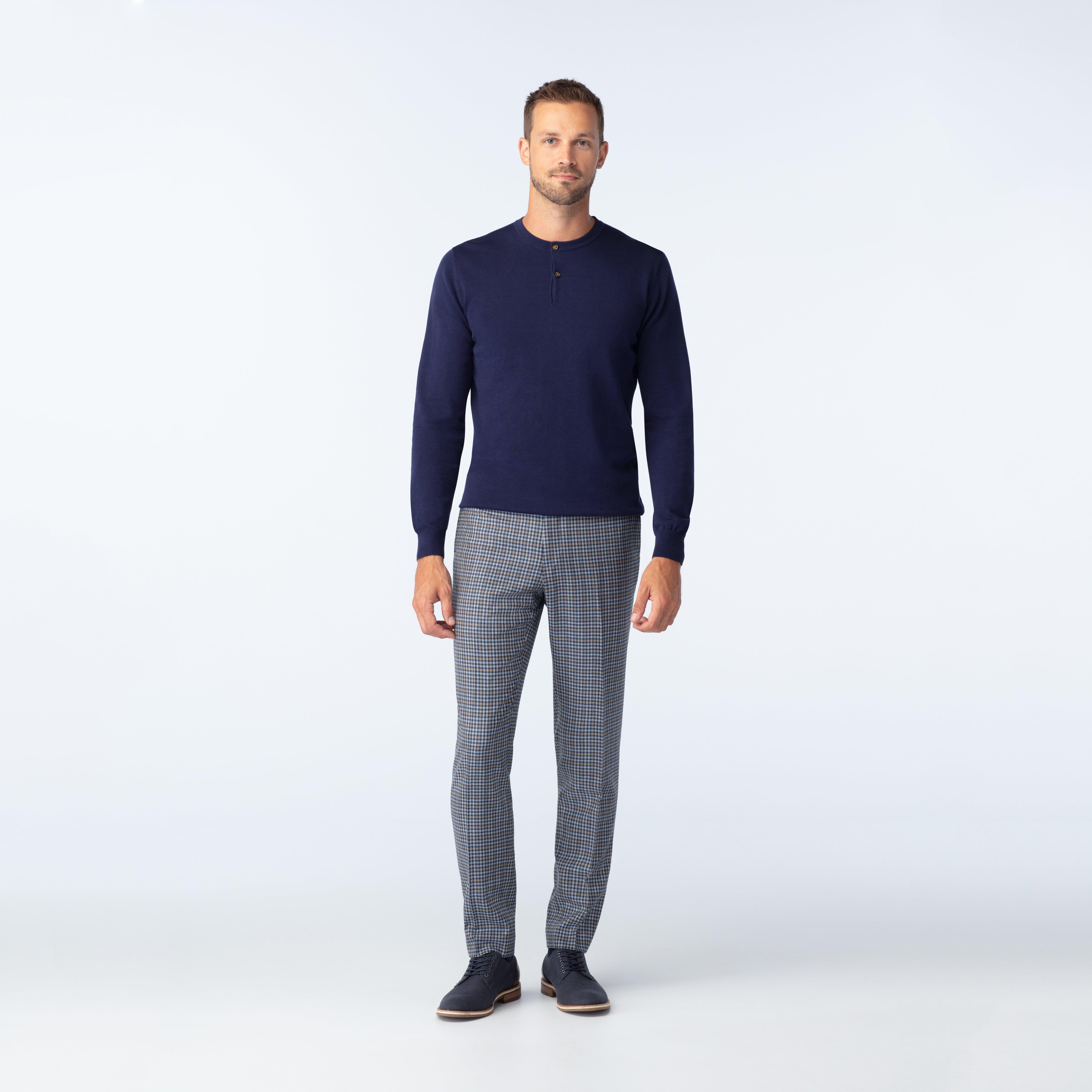 Product thumbnail 3 Blue suit - Gillingham Houndstooth Design from Fall / Winter Indochino Collection