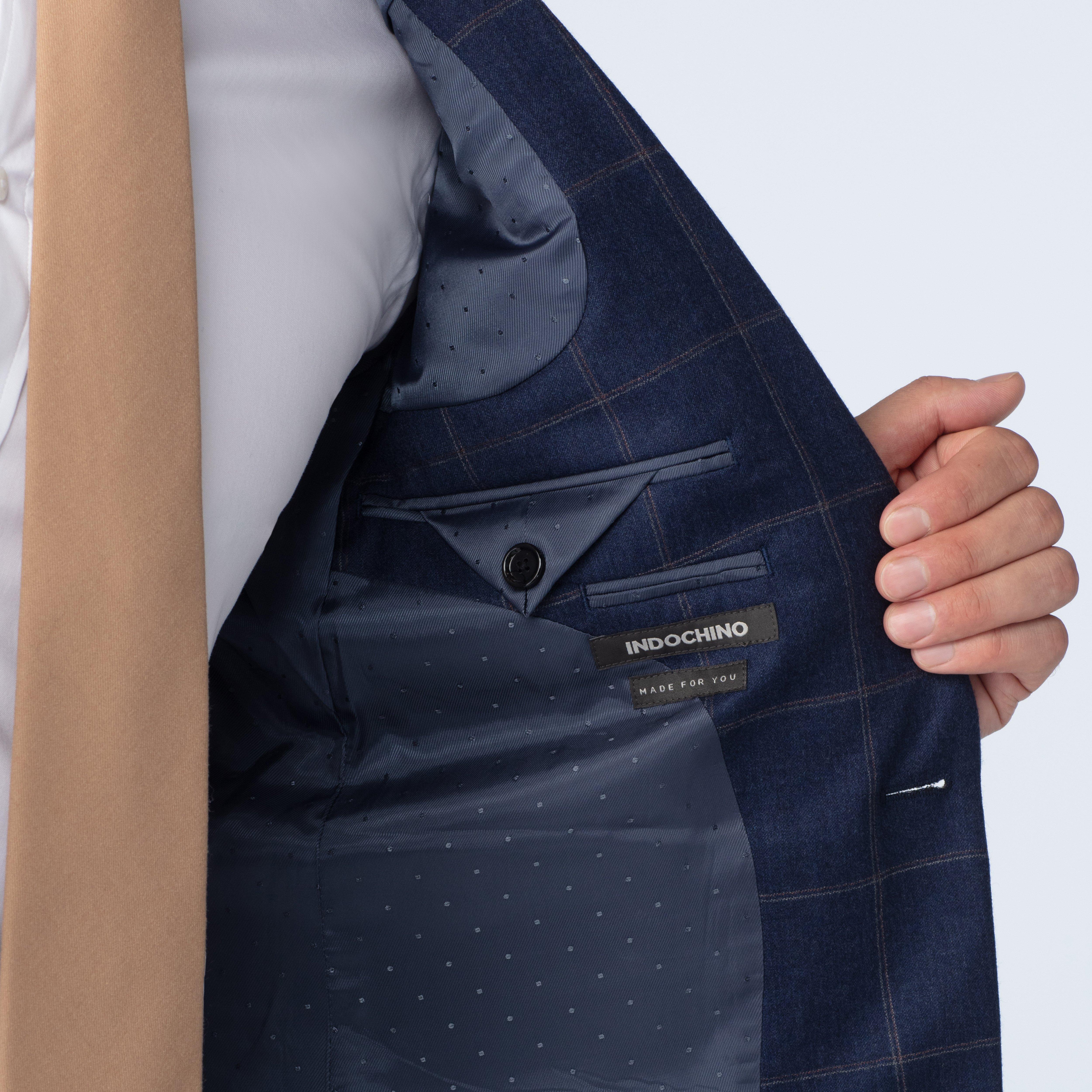 Product thumbnail 5 Blue suit - Grove Checked Design from Seasonal Indochino Collection