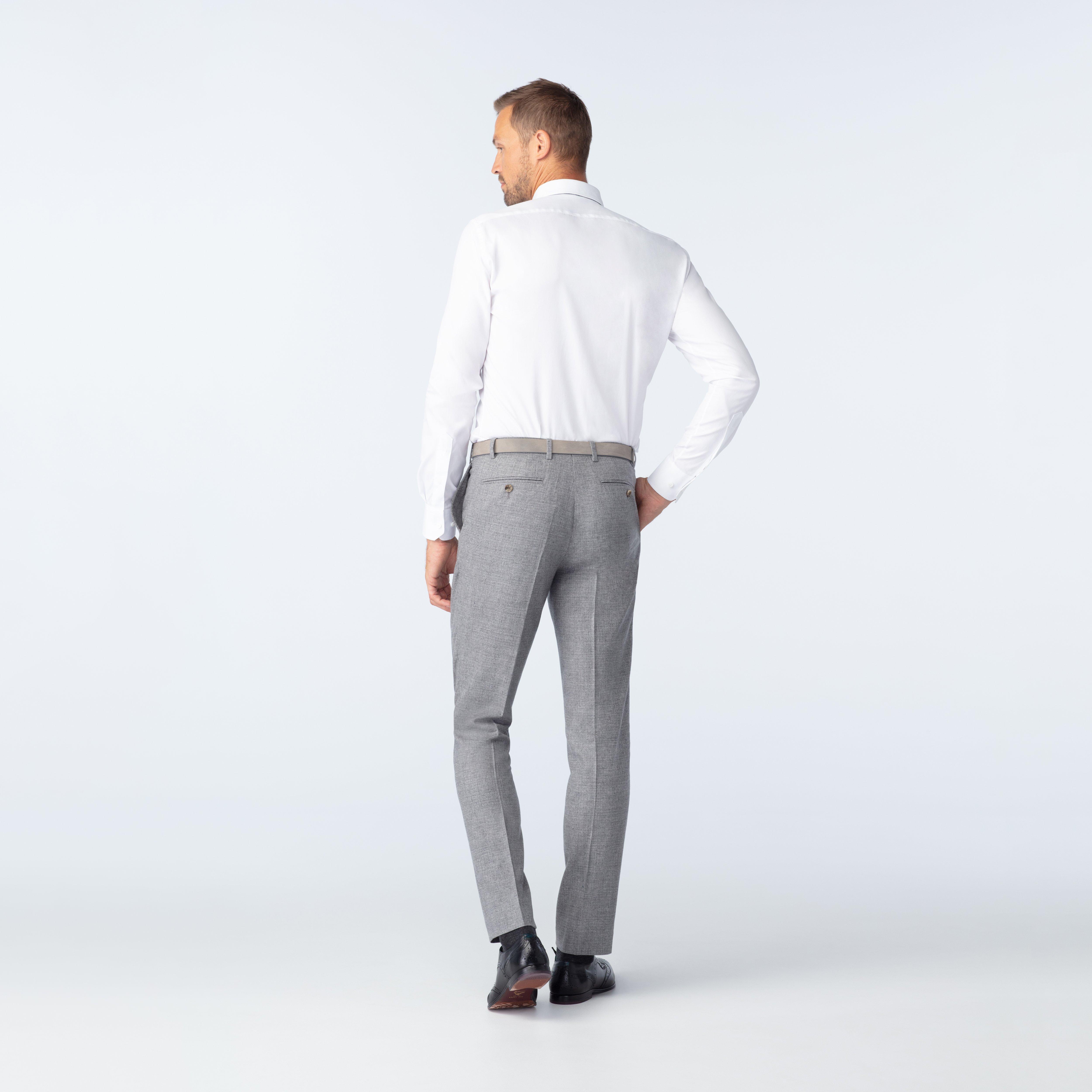Product thumbnail 2 Gray pants - Monza Solid Design from Italian Indochino Collection