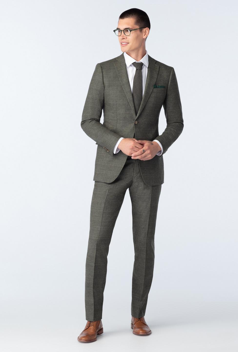 Olive suit - Monza Solid Design from Indochino Collection