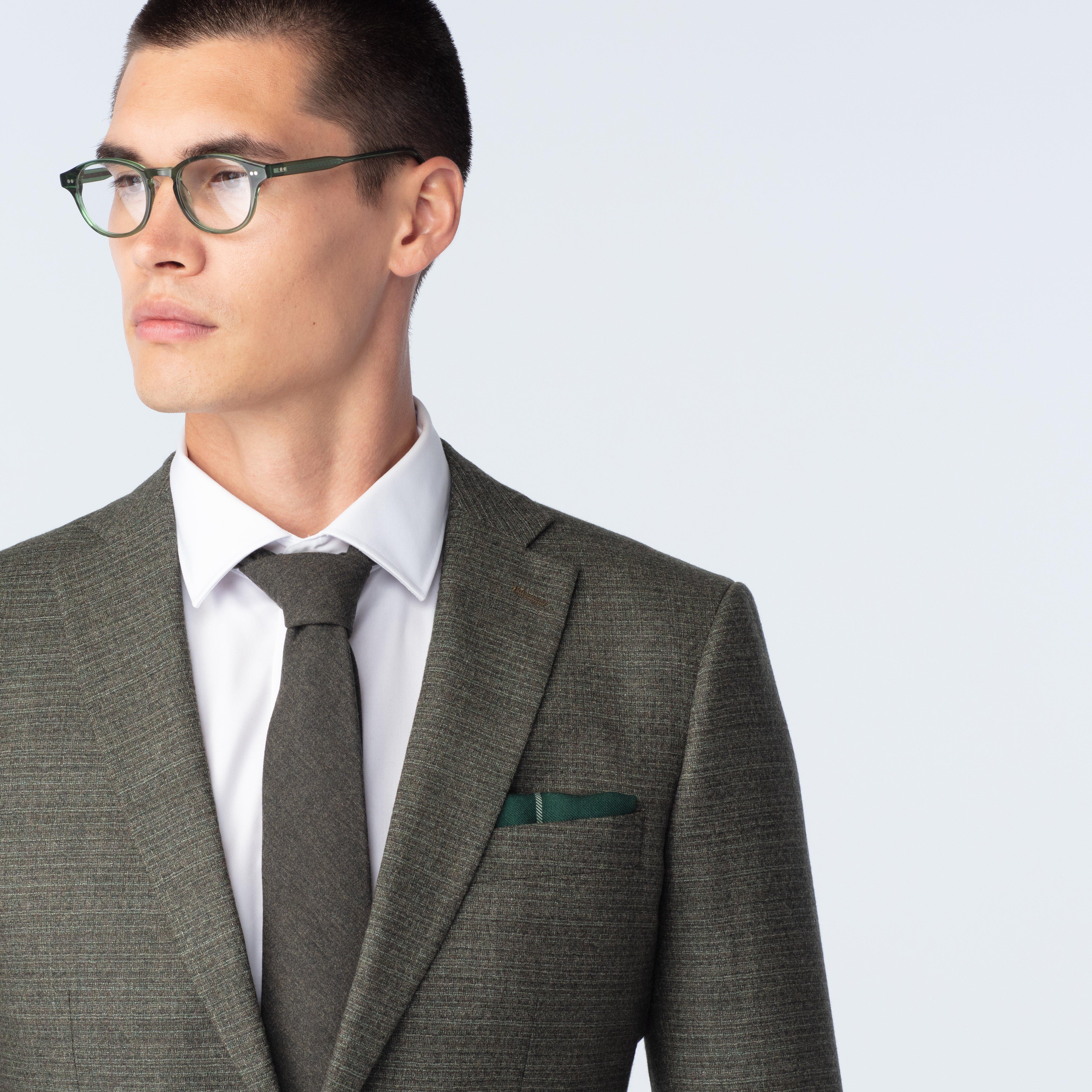 Product thumbnail 4 Olive blazer - Monza Solid Design from Italian Indochino Collection