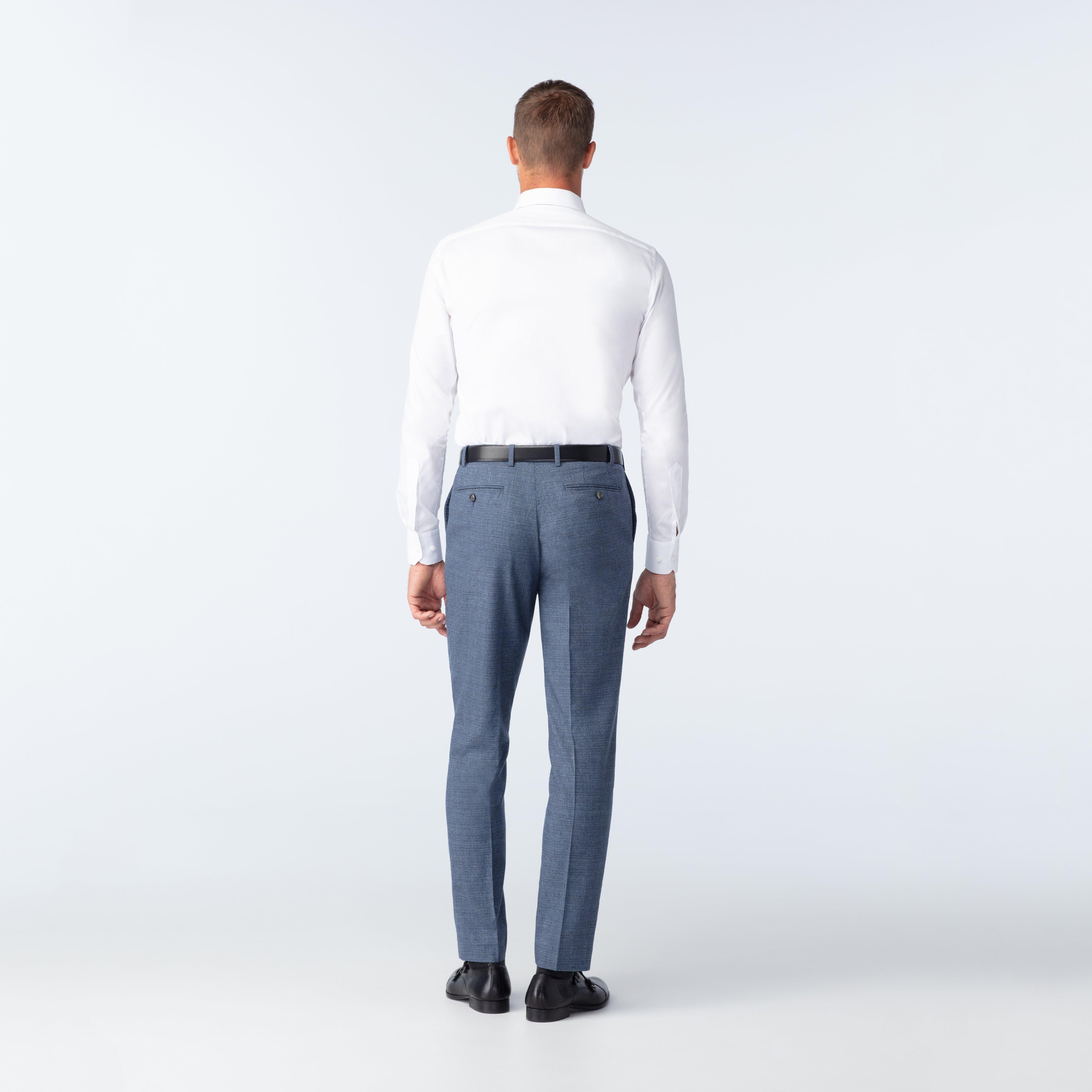Product thumbnail 2 Blue pants - Monza Solid Design from Italian Indochino Collection