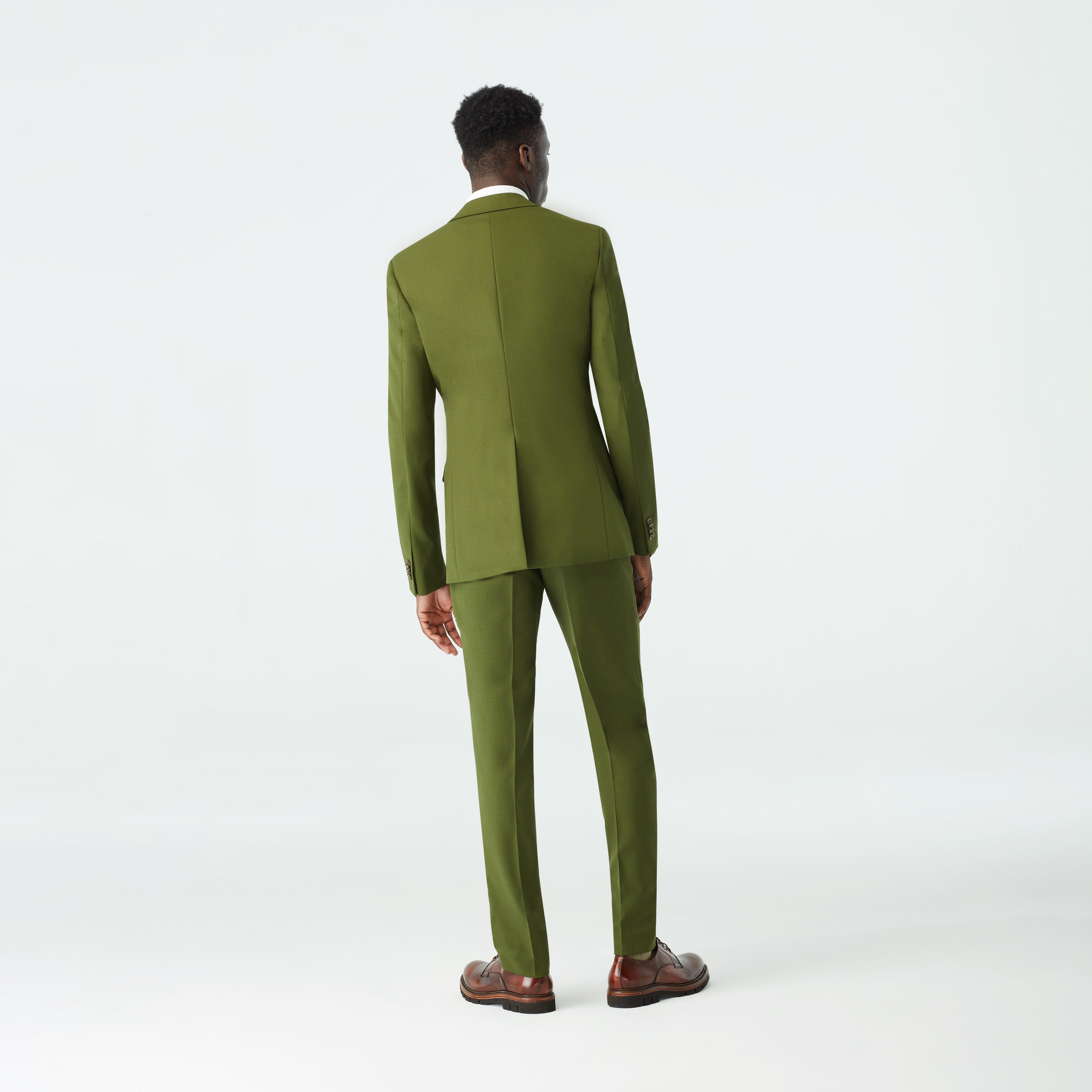 Product thumbnail 2 Olive blazer - Howell Solid Design from Luxury Indochino Collection