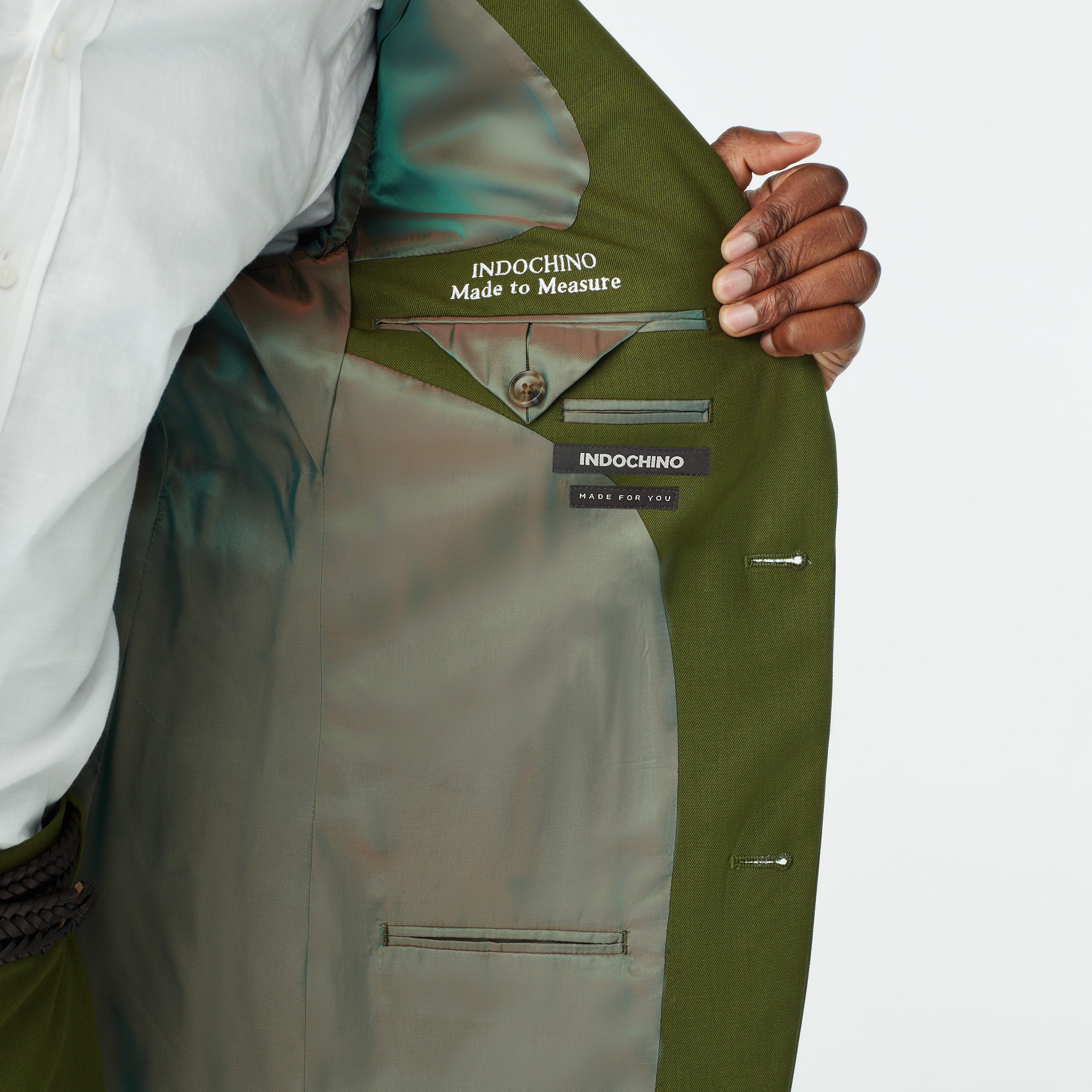 Product thumbnail 3 Olive blazer - Solid Design from Luxury Indochino Collection