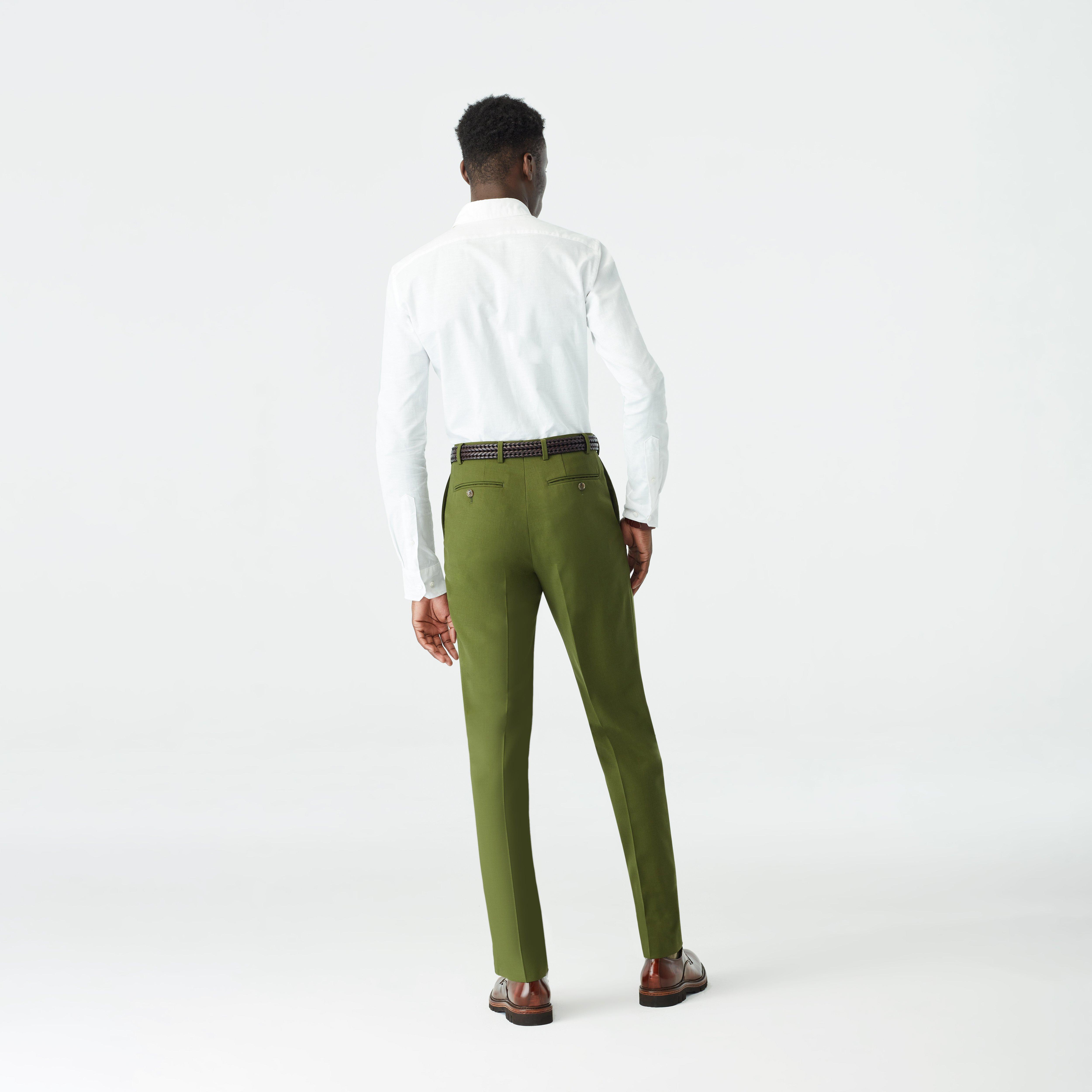 Product thumbnail 2 Olive pants - Solid Design from Luxury Indochino Collection