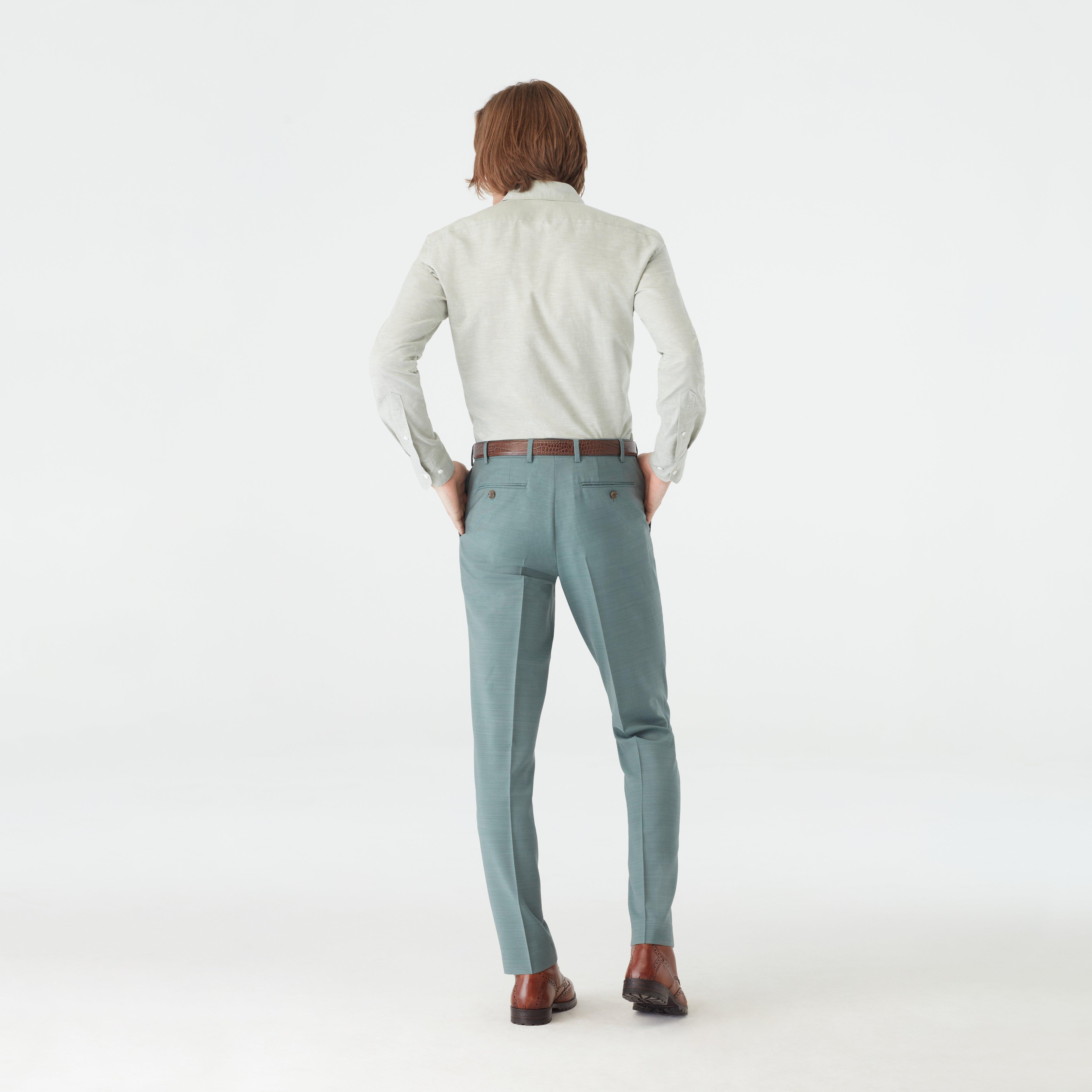 Product thumbnail 2 Green pants - Hamilton Solid Design from Luxury Indochino Collection