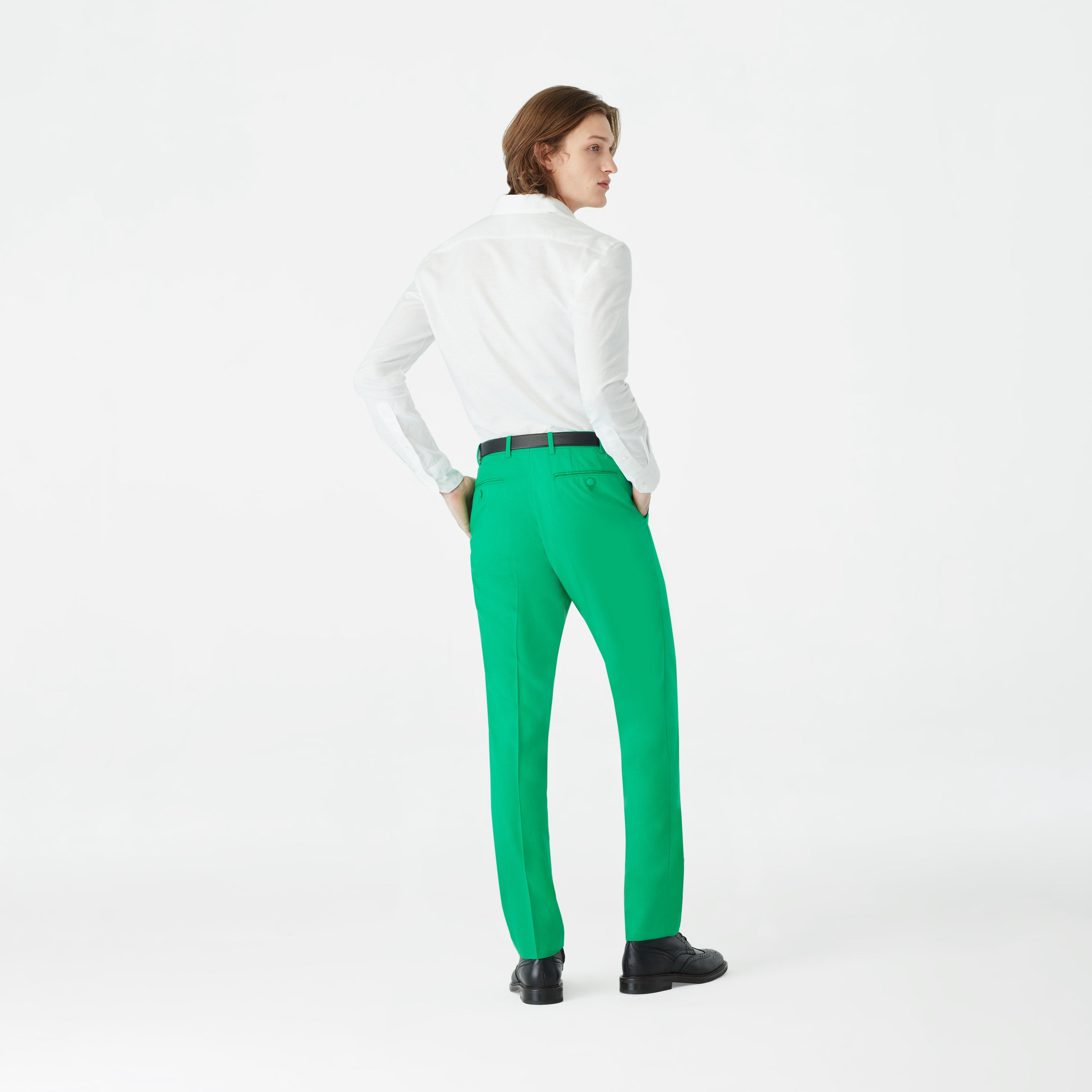 Product thumbnail 2 Green pants - Harrogate Solid Design from Luxury Indochino Collection
