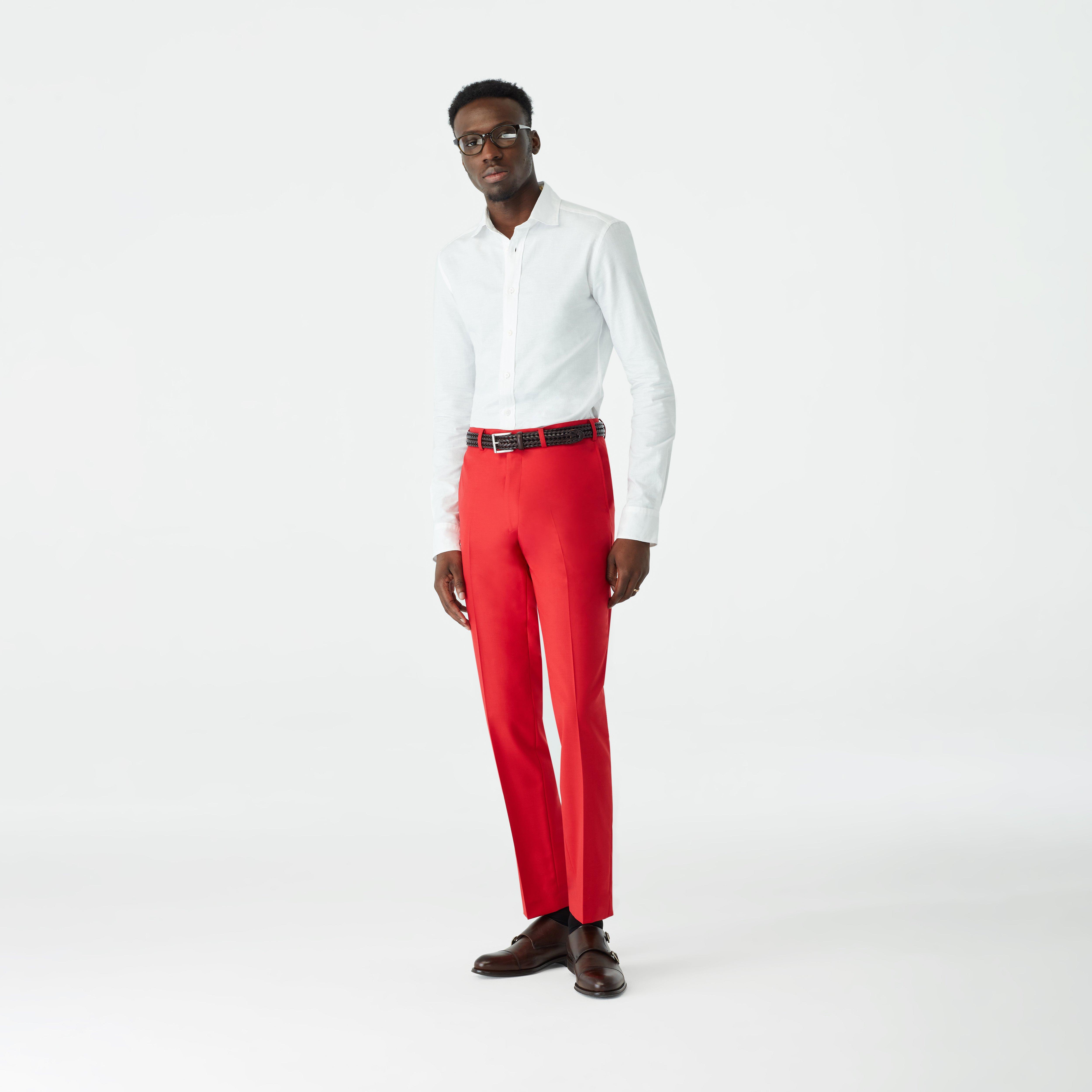 Custom Pants Made For You - Harrogate Red Pants