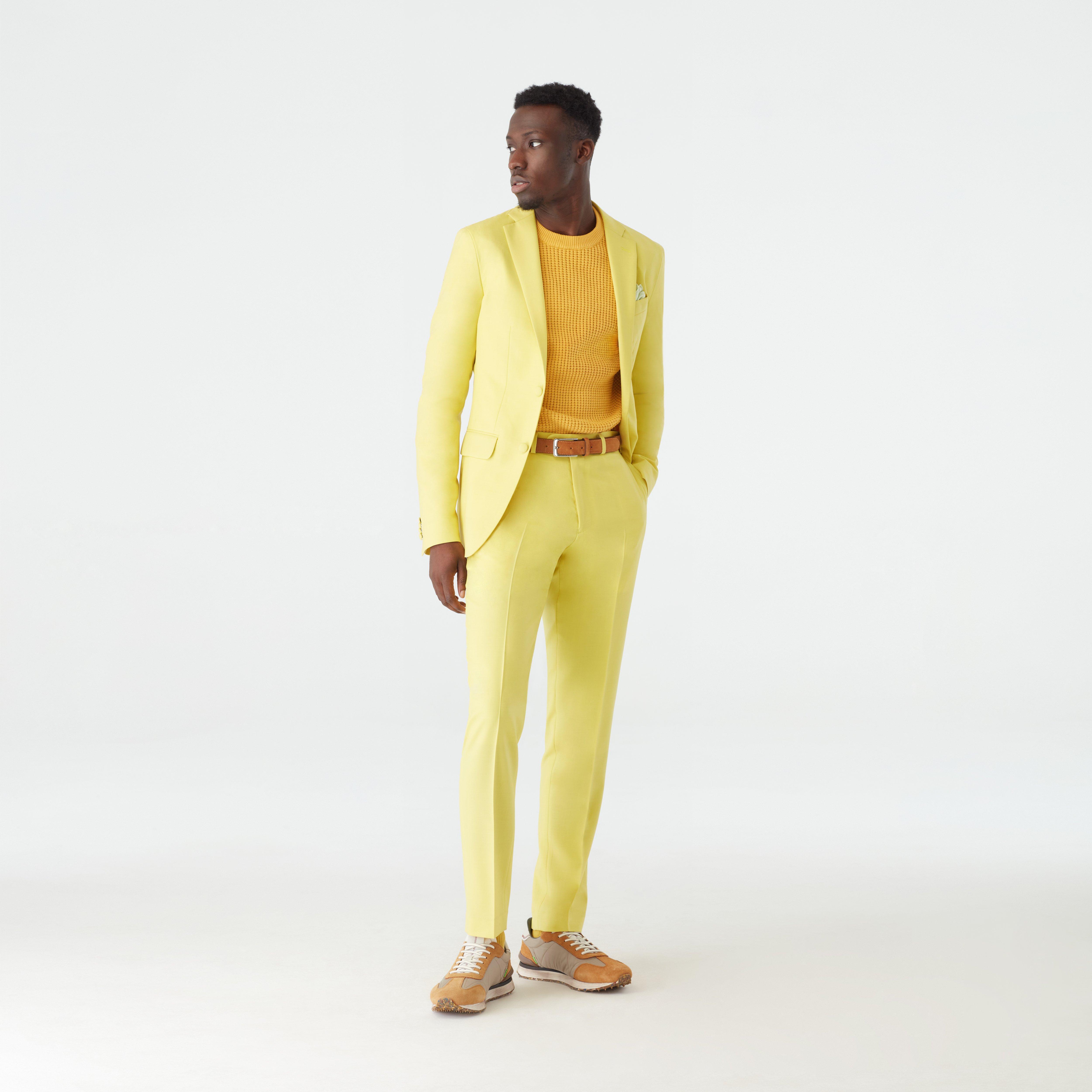 Suitmeister Men's Solid Yellow Color Suit - Walmart.com