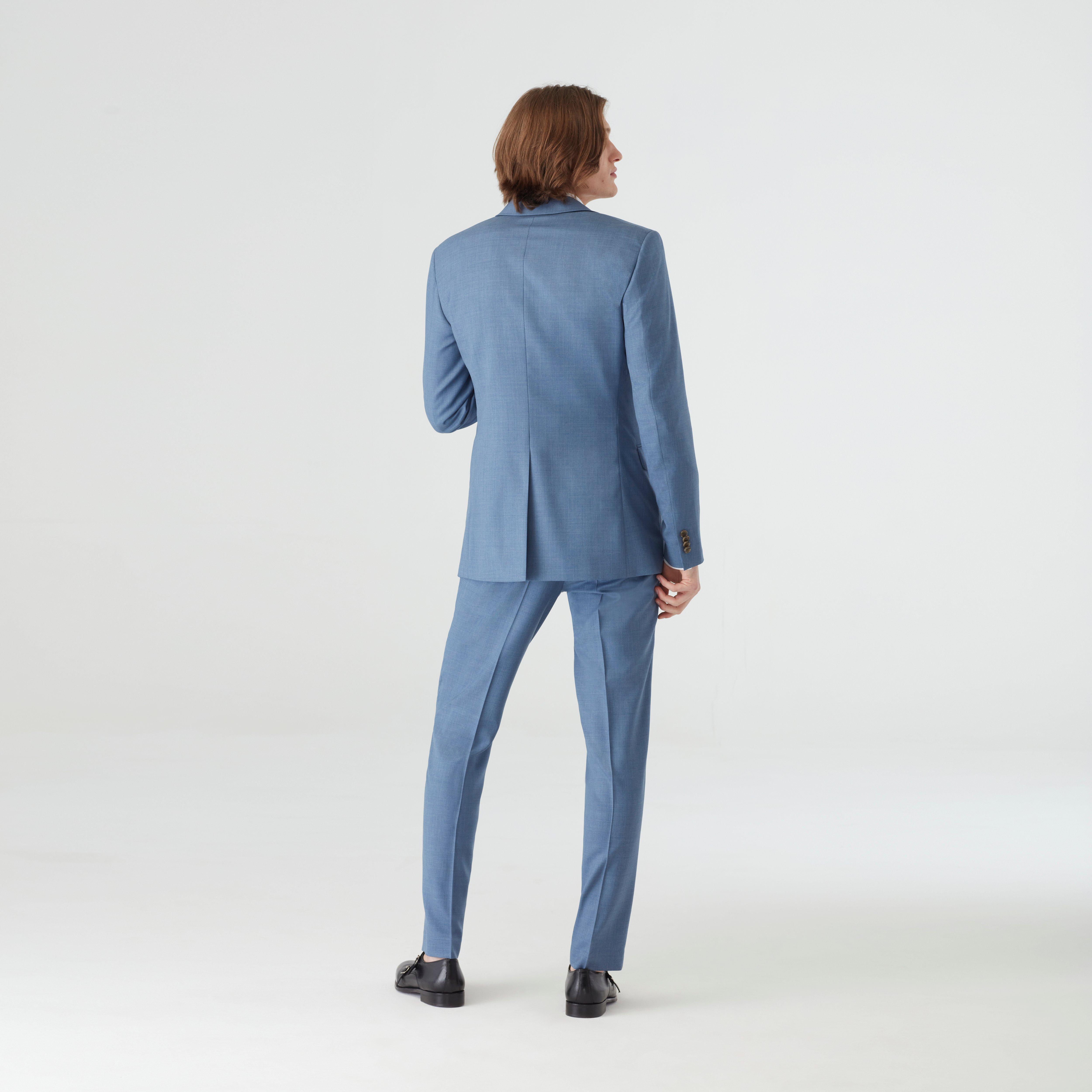Product thumbnail 2 Blue blazer - Harrogate Solid Design from Luxury Indochino Collection