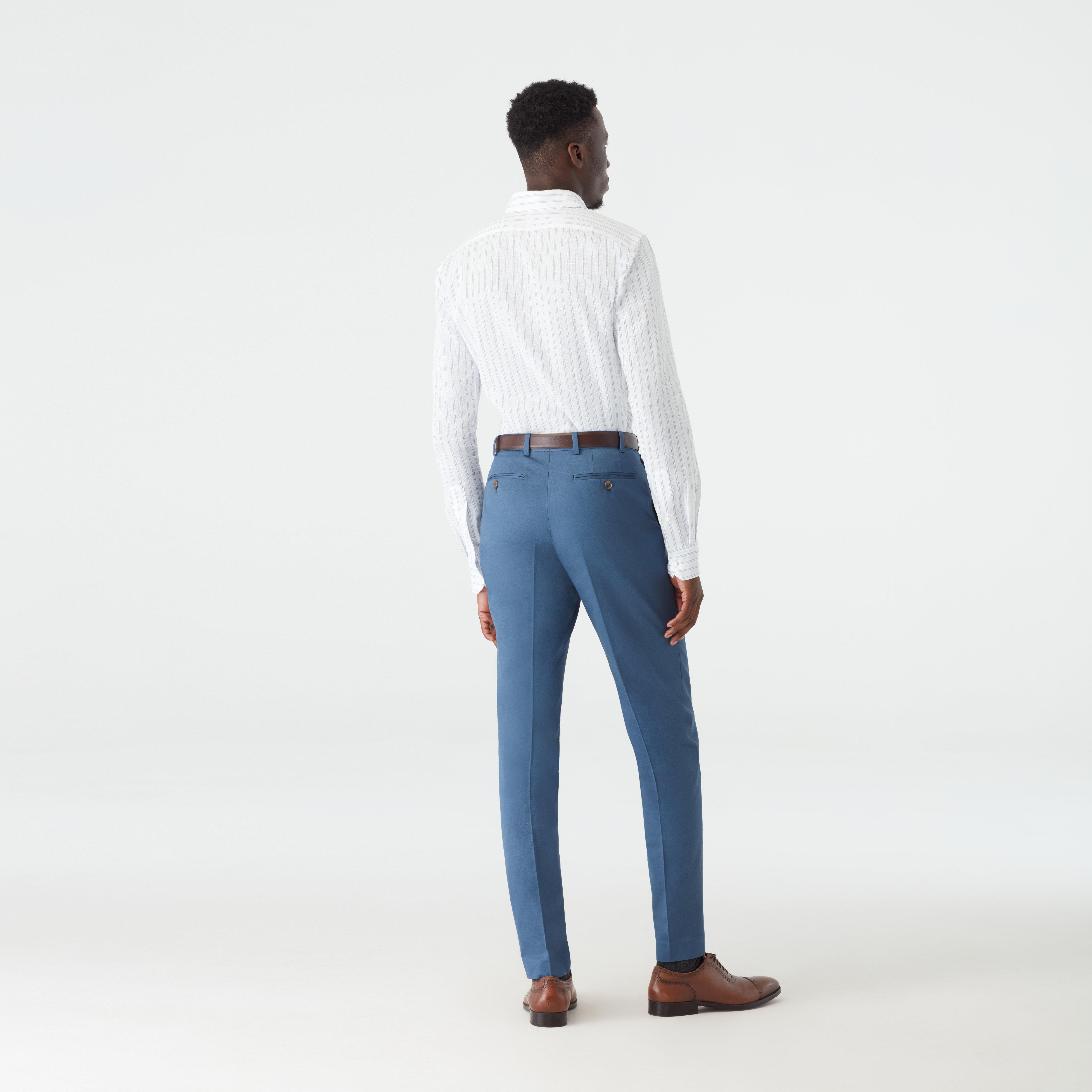 Hartley Cotton Stretch Light Blue Blazer