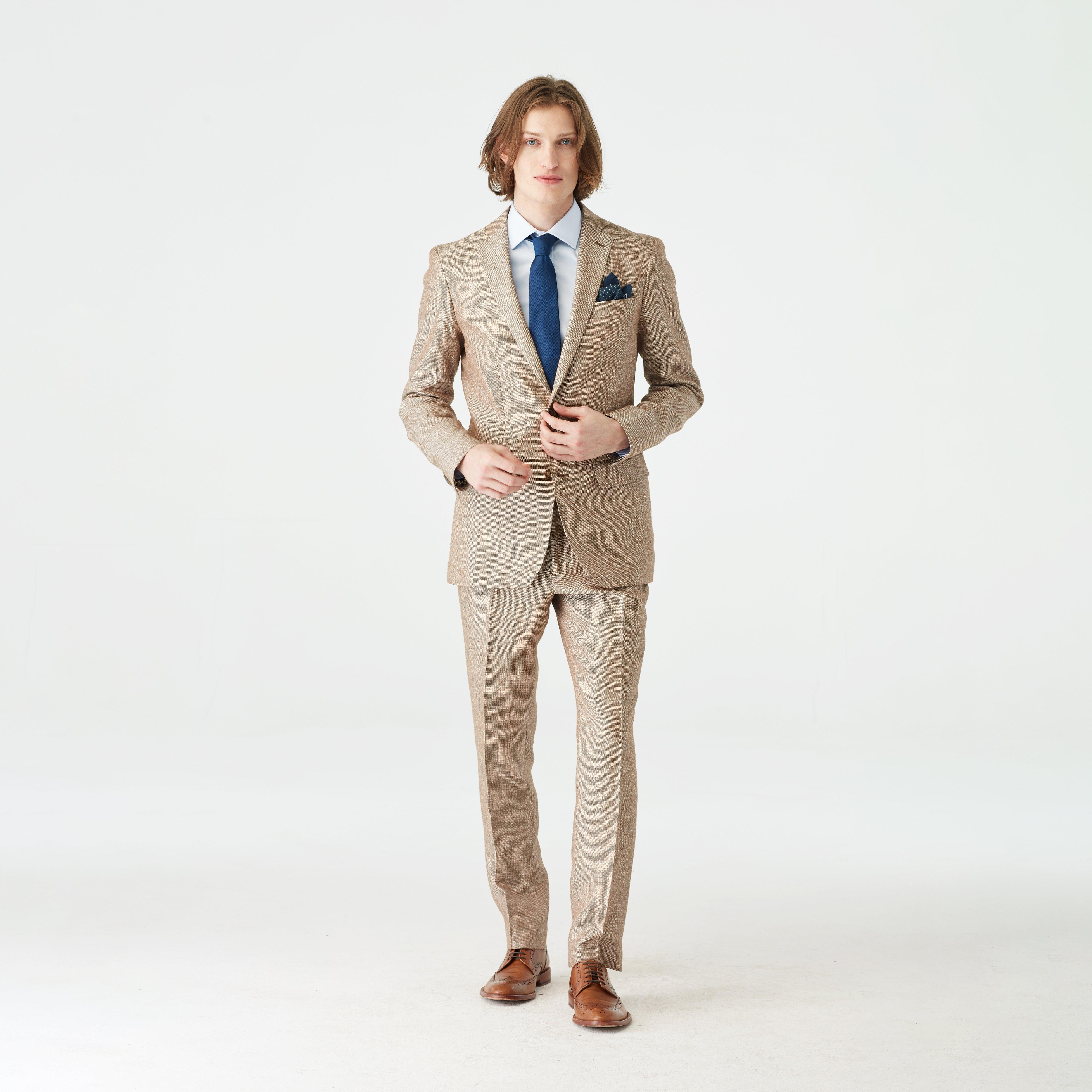 Brown suit - Sailsbury Solid Design from Spring / Summer Indochino Collection
