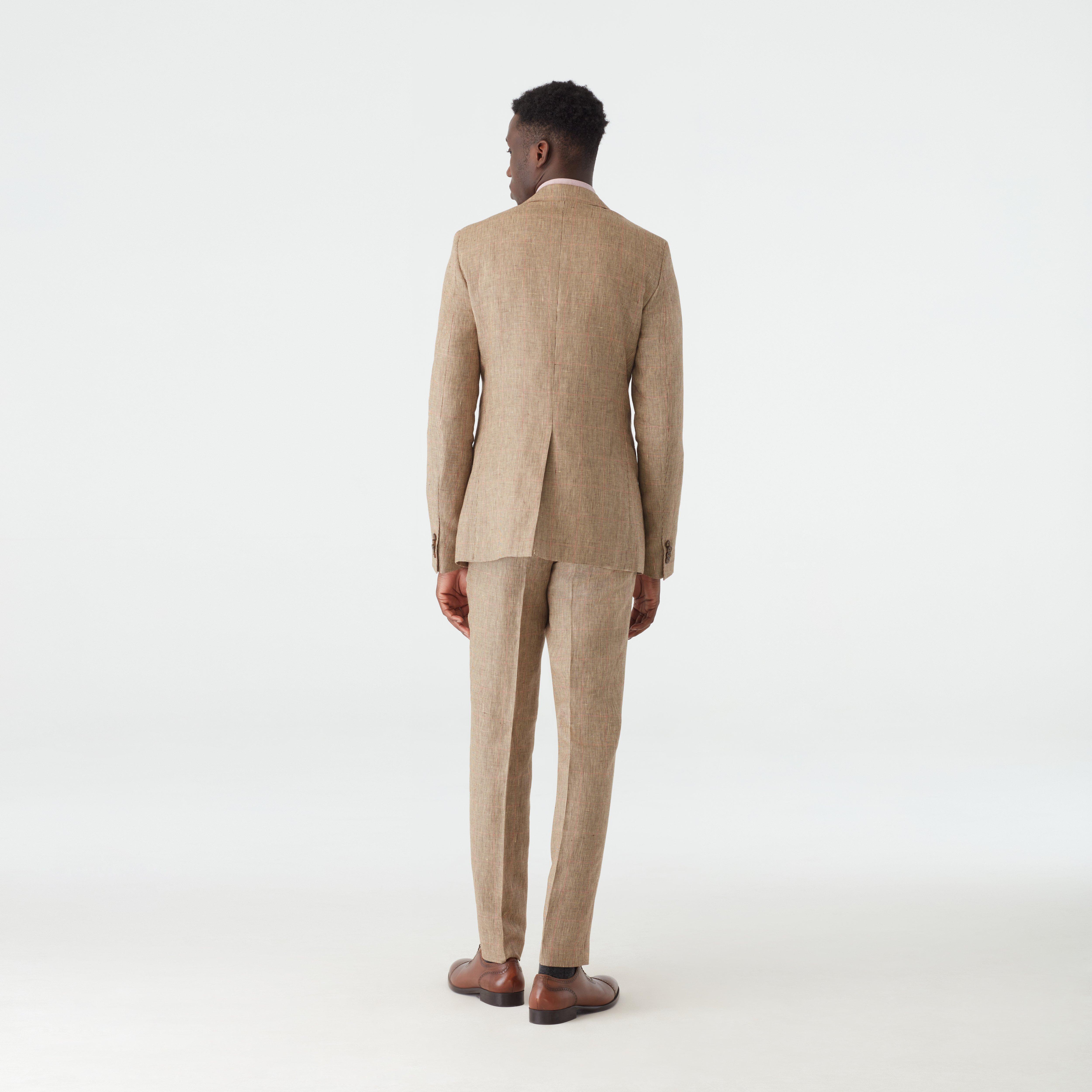 Product thumbnail 2 Brown blazer - Barnsley Checked Design from british Indochino Collection