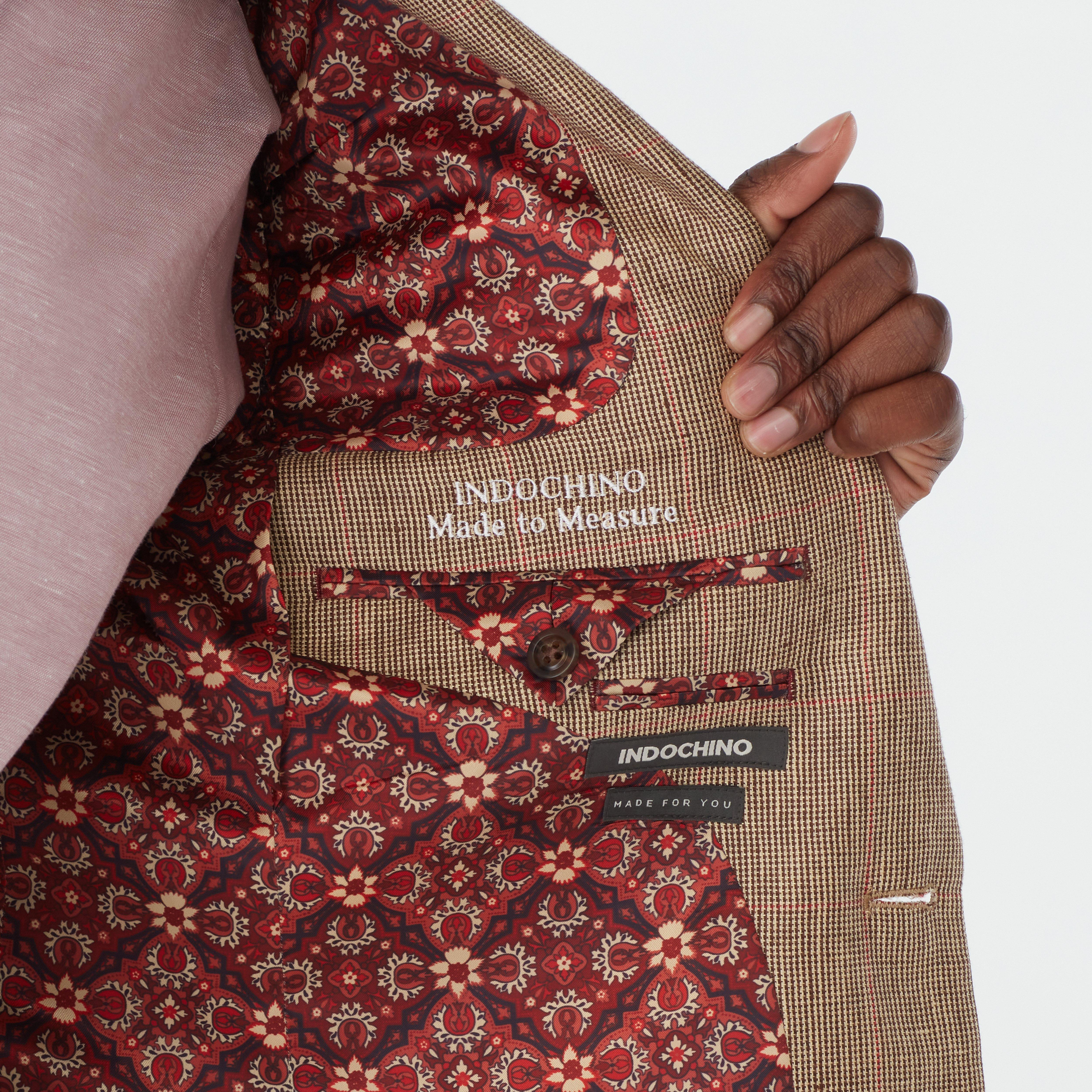 Product thumbnail 3 Brown blazer - Barnsley Checked Design from british Indochino Collection