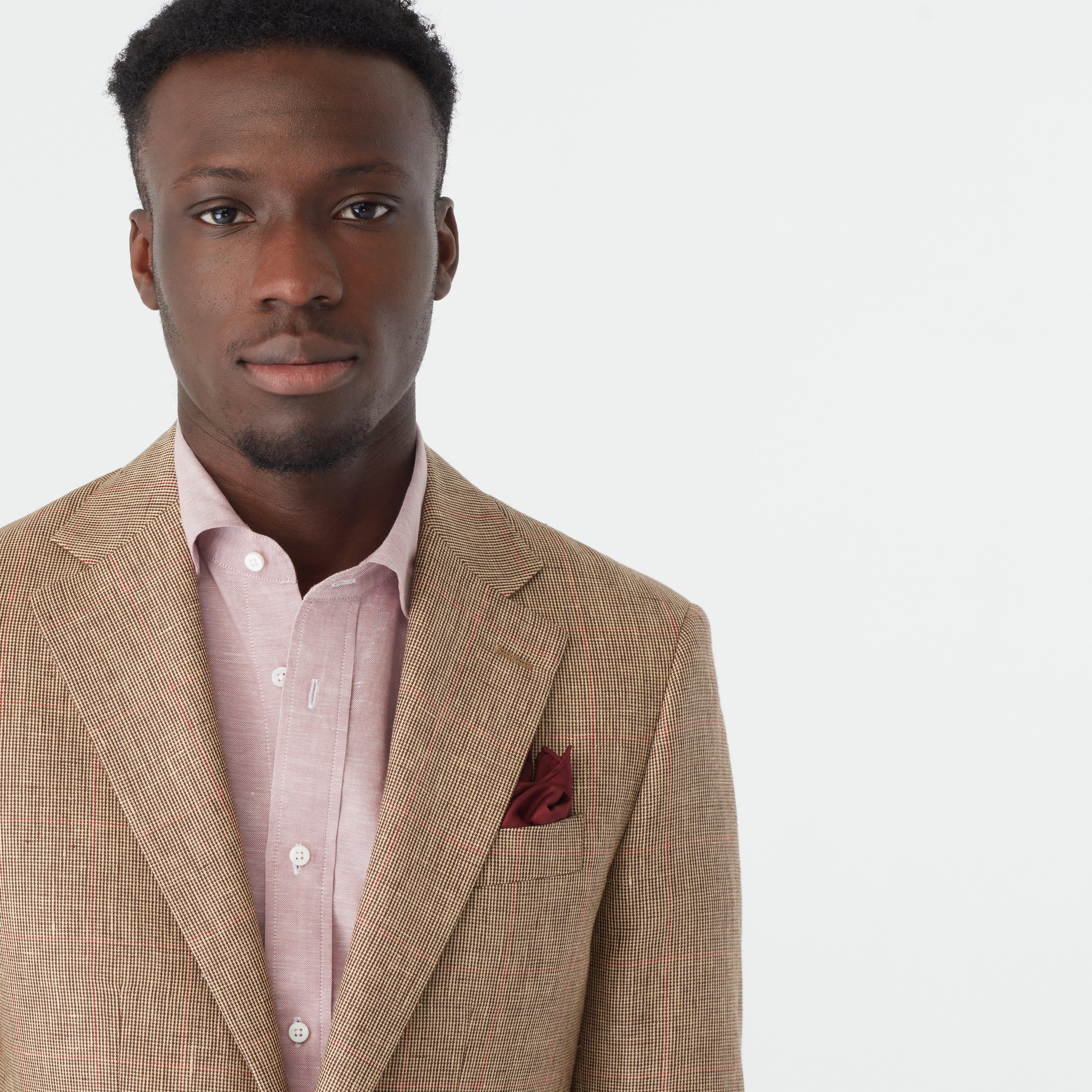 Product thumbnail 4 Brown blazer - Barnsley Checked Design from british Indochino Collection