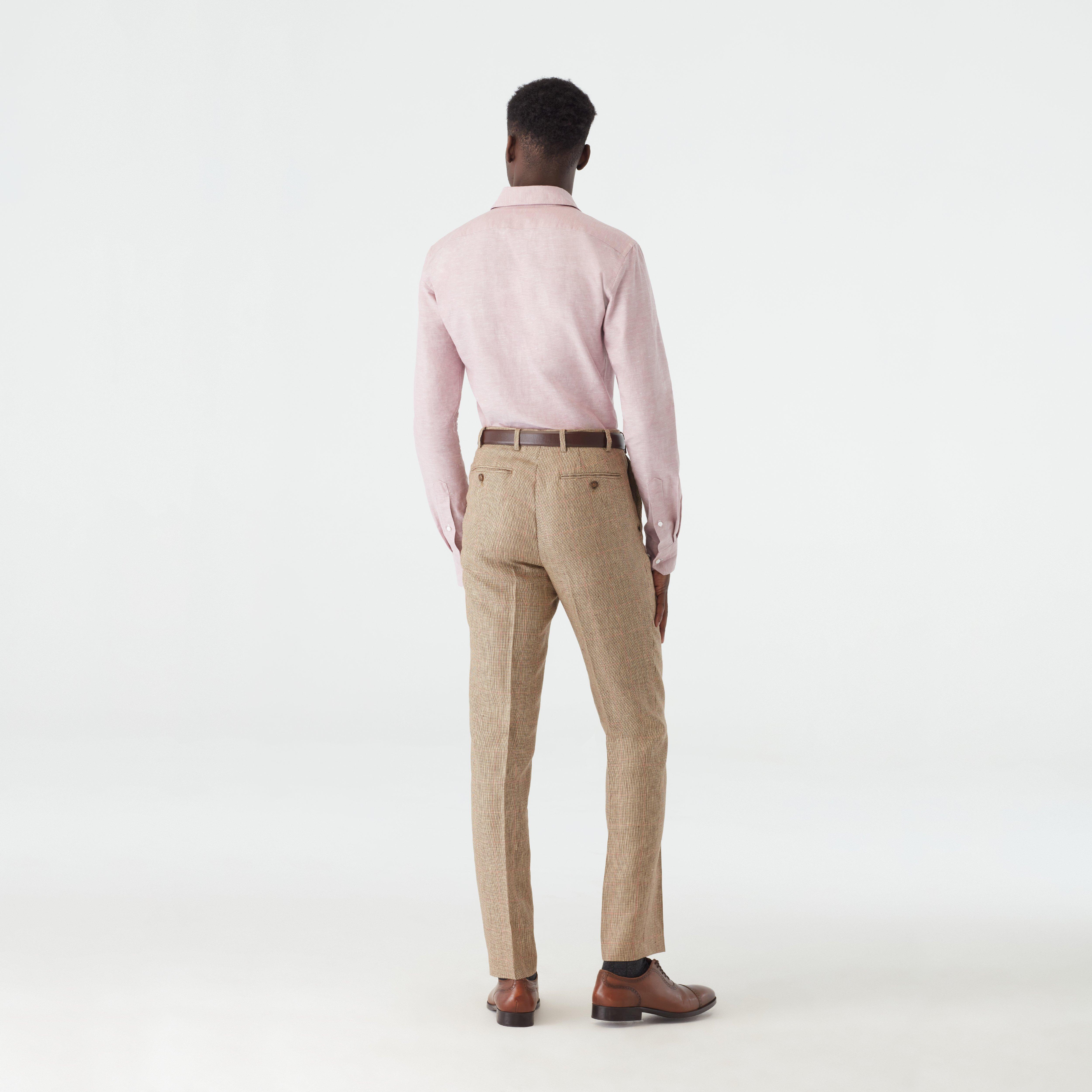 Product thumbnail 2 Brown pants - Barnsley Checked Design from british Indochino Collection