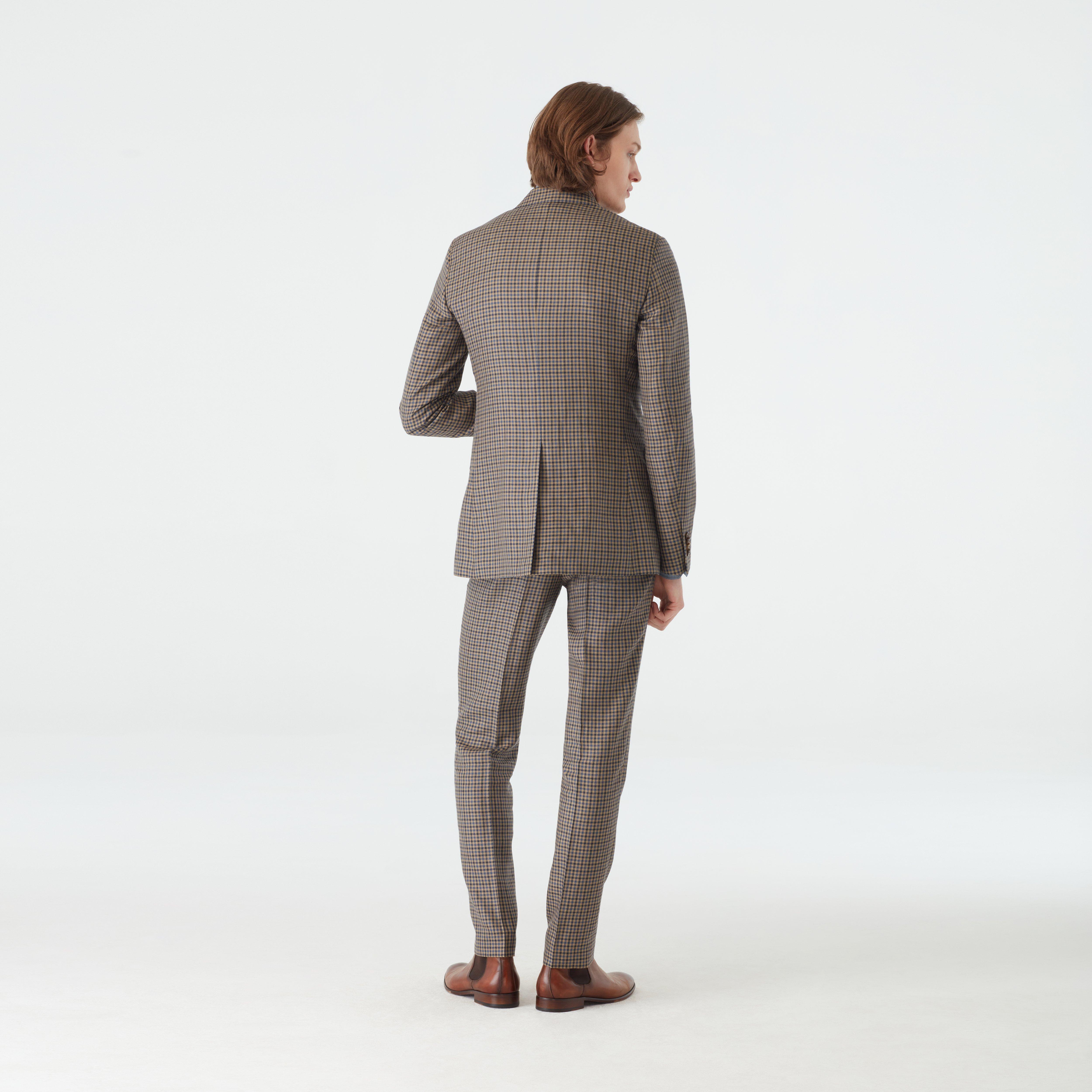 Product thumbnail 2 Brown suit - Barnsley Checked Design from british Spring / Summer Indochino Collection
