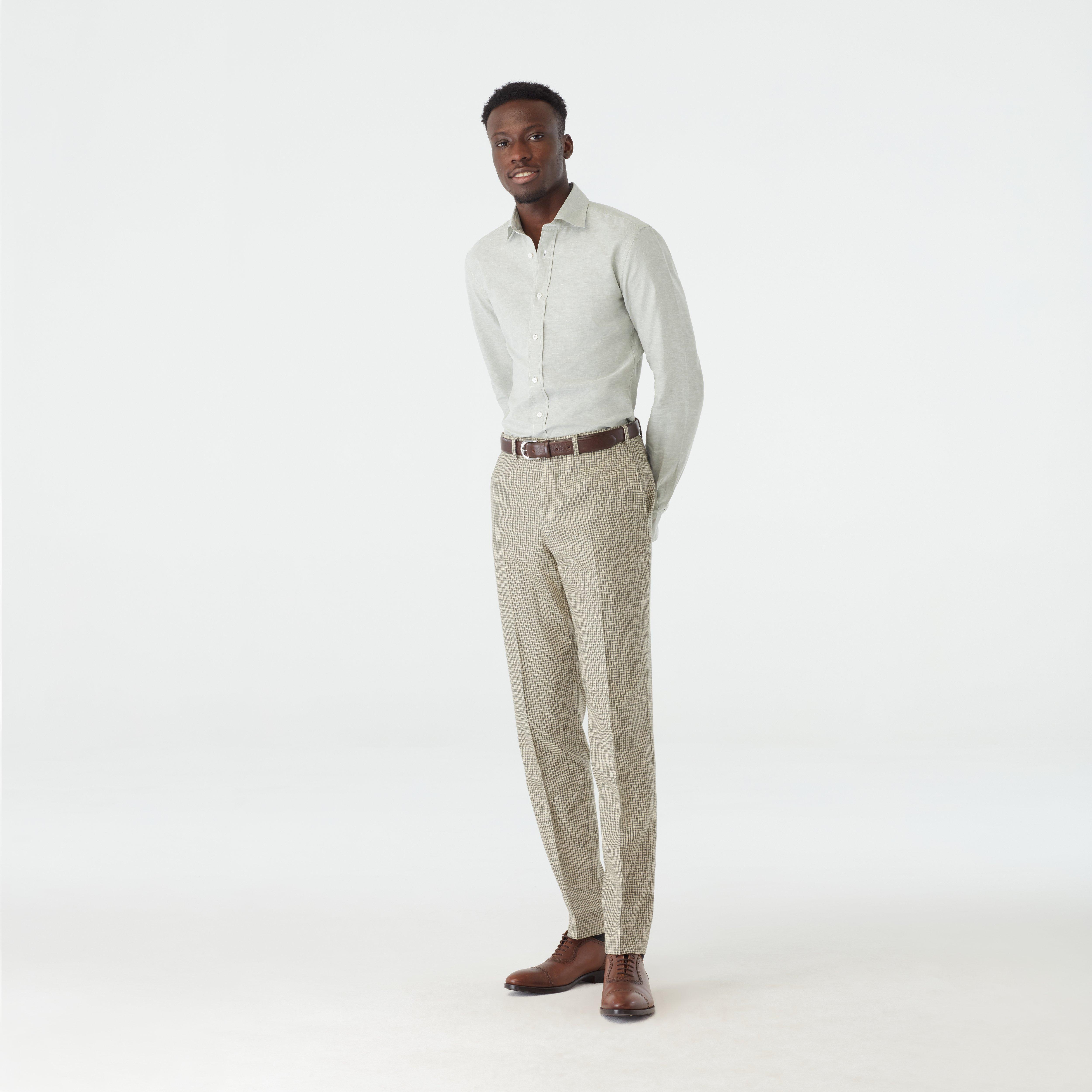 Green pants - Checked Design from british Indochino Collection