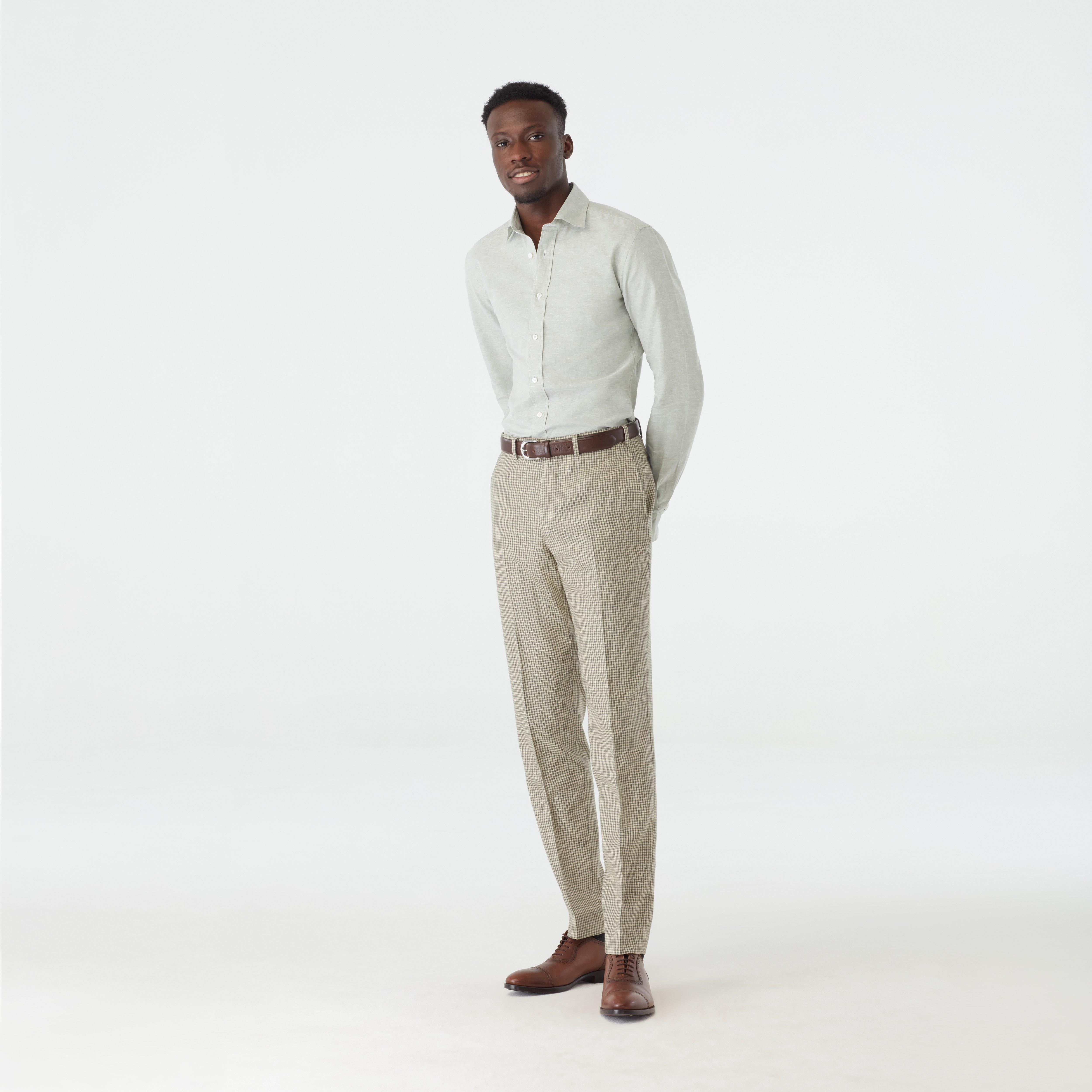 Custom Suits Made For You - Brighton Check Sage Suit | INDOCHINO