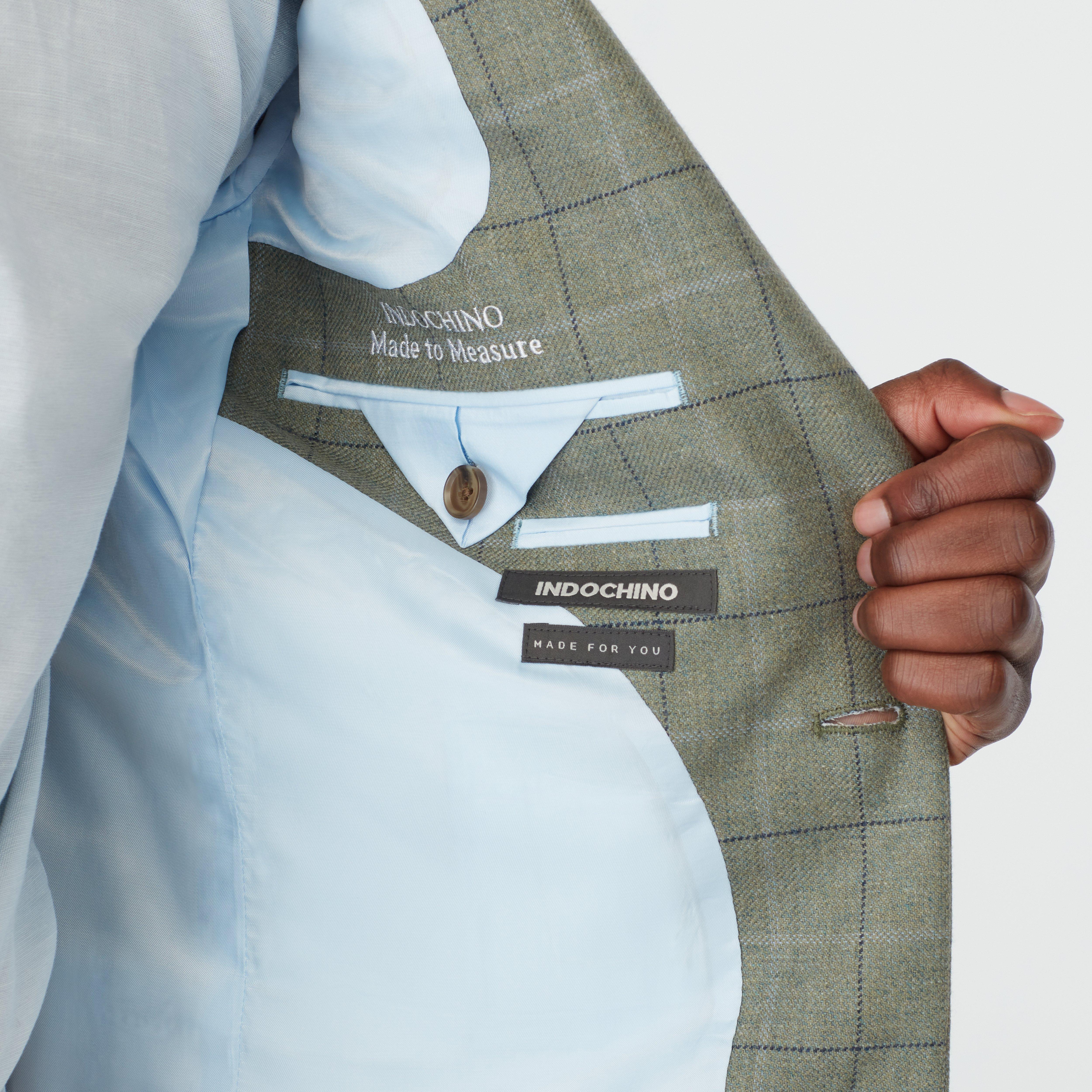 Product thumbnail 3 Green blazer - Checked Design from british Indochino Collection