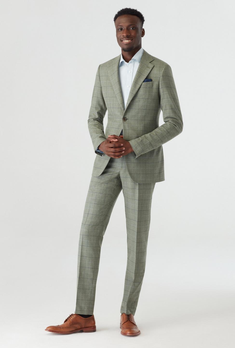 Green suit - Checked Design from british Indochino Collection