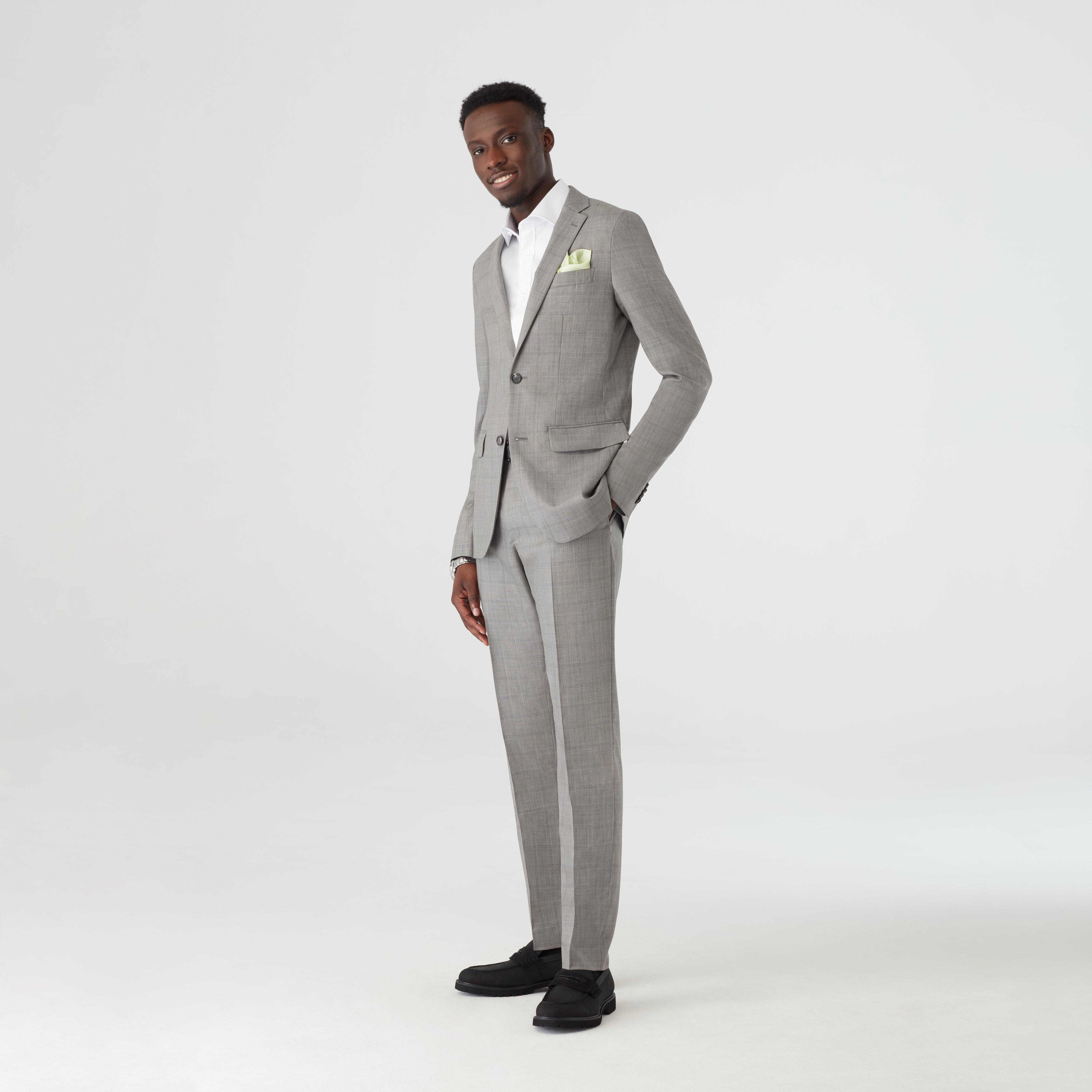 The Tux Shop - Professional Fittings for Your Rentals - Light Grey Suit