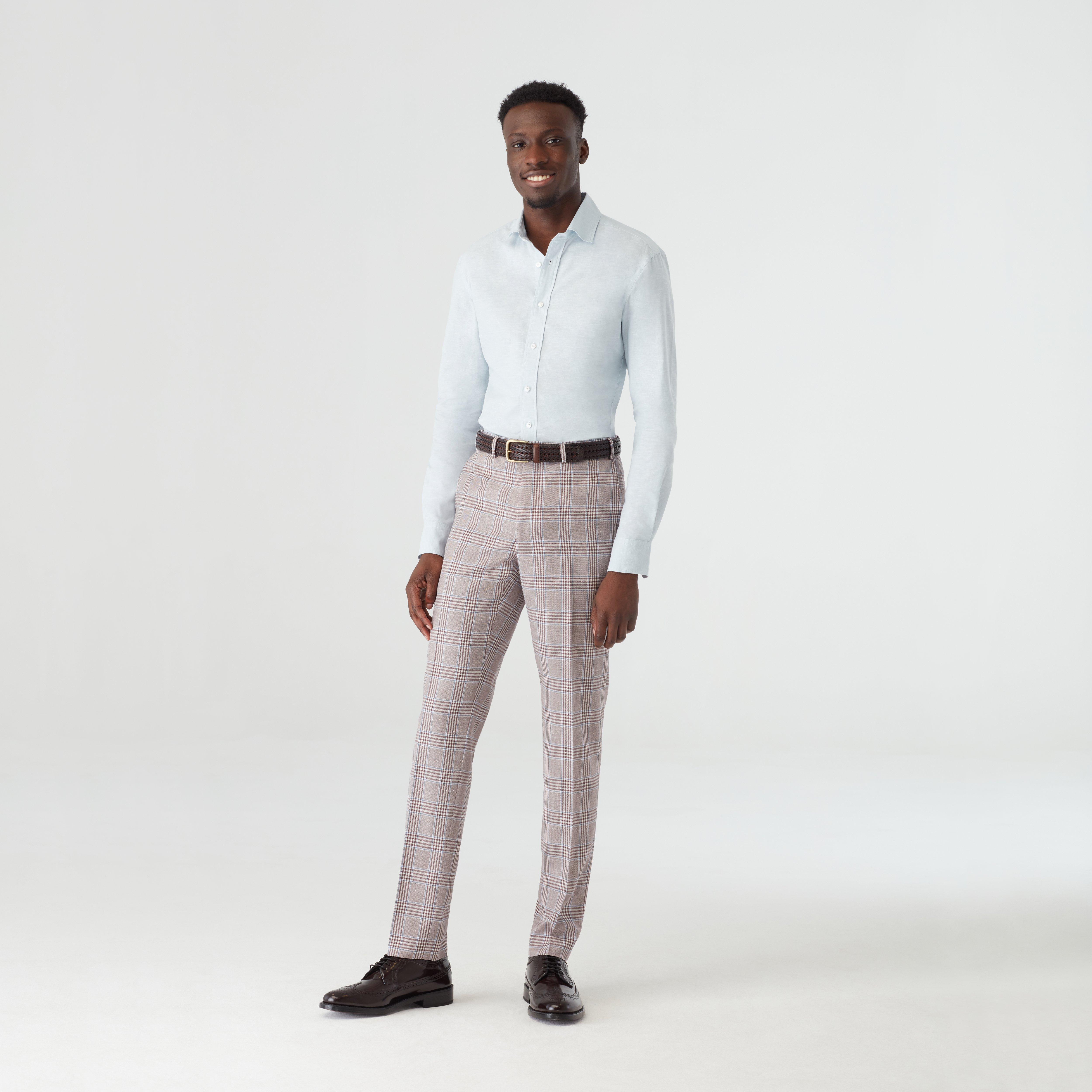 Custom Suits Made For You - Kelby Plaid Burgundy Suit | INDOCHINO