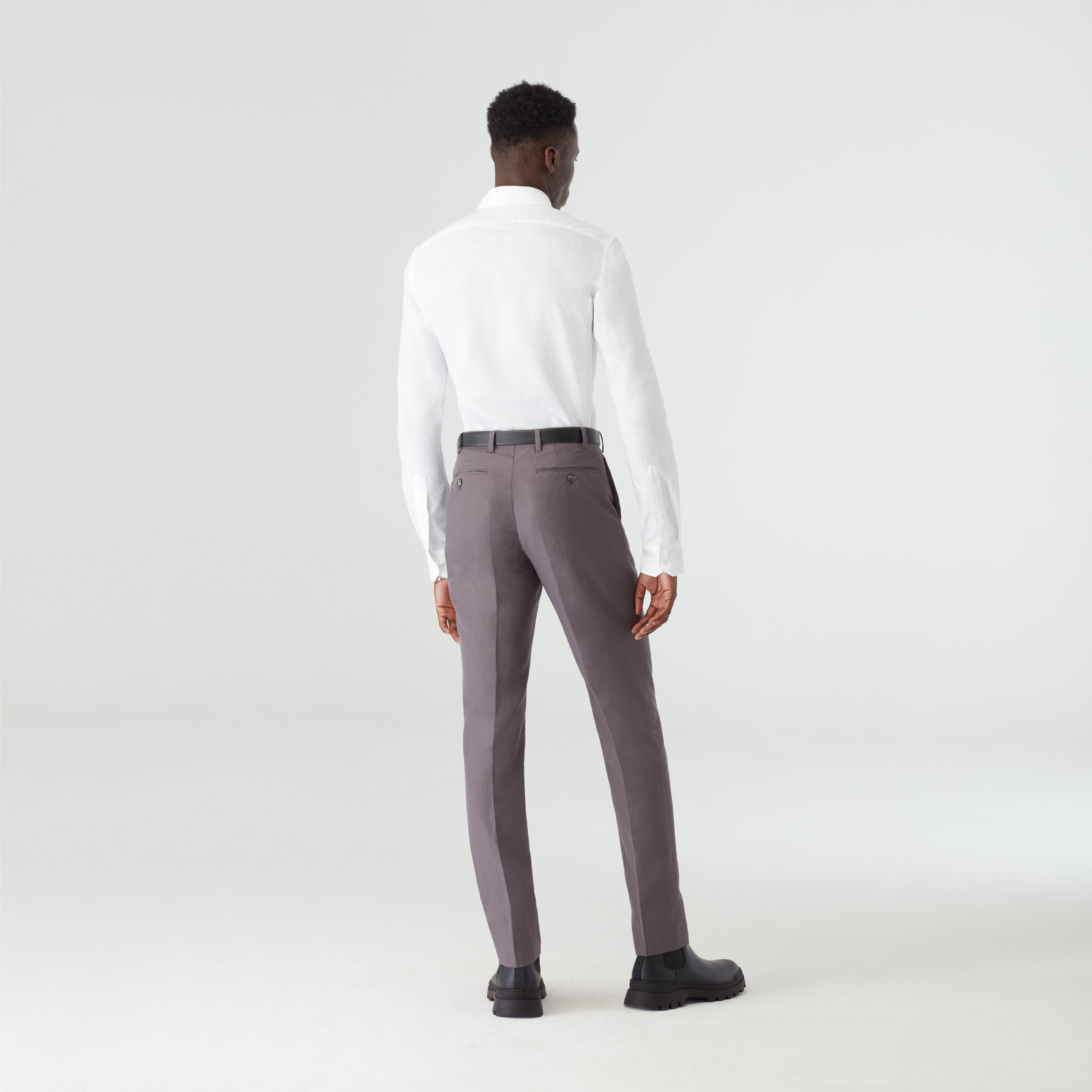 Custom Suits Made For You - Kelly Wool Silk Cement Gray Suit | INDOCHINO